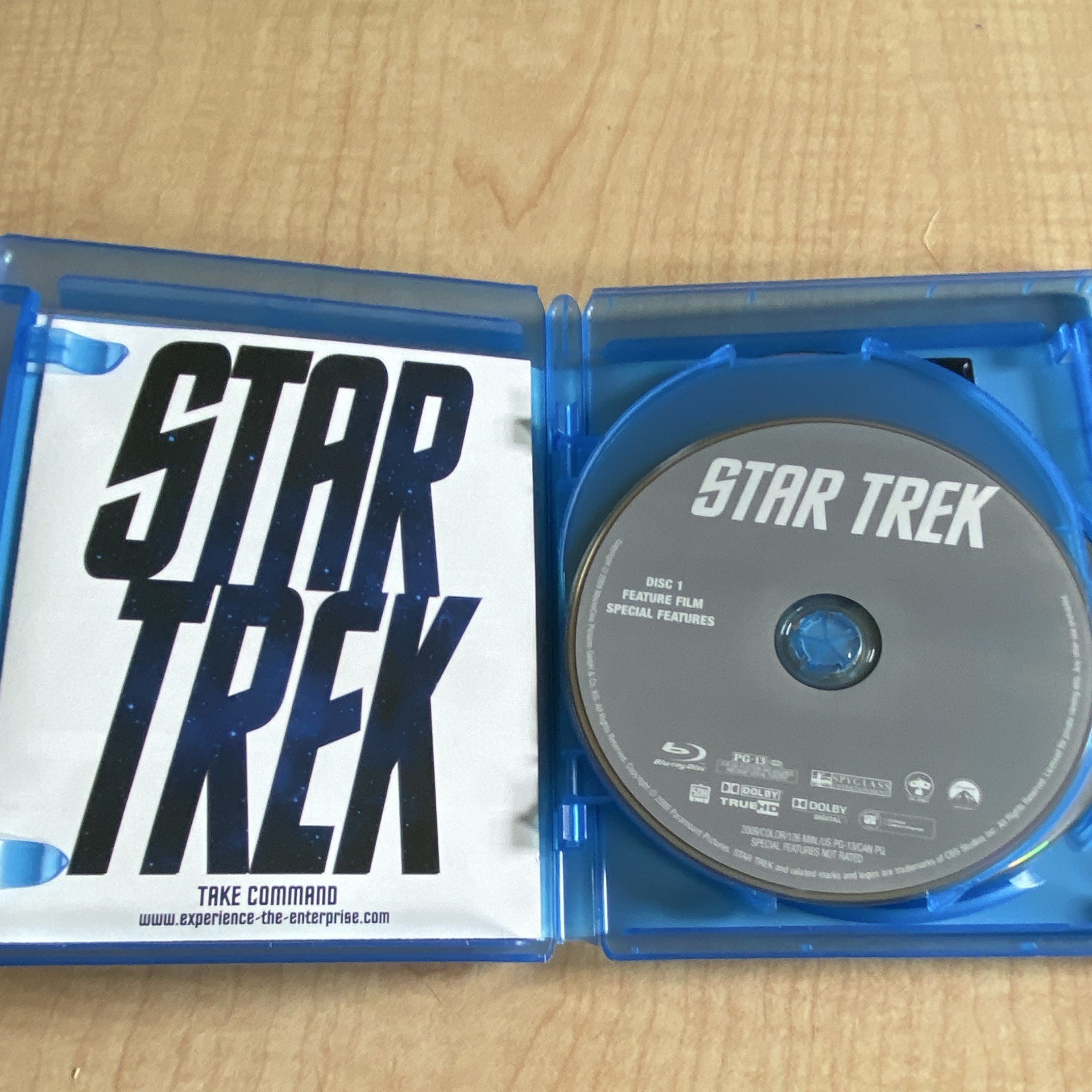 Star Trek Blu-ray Digital Copy Special Edition PG-13 2009 J.J. Abrams