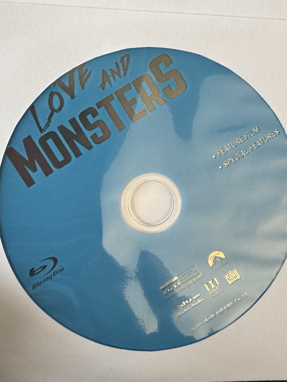 Love and Monsters (Blu-ray, 2020) DISC ONLY