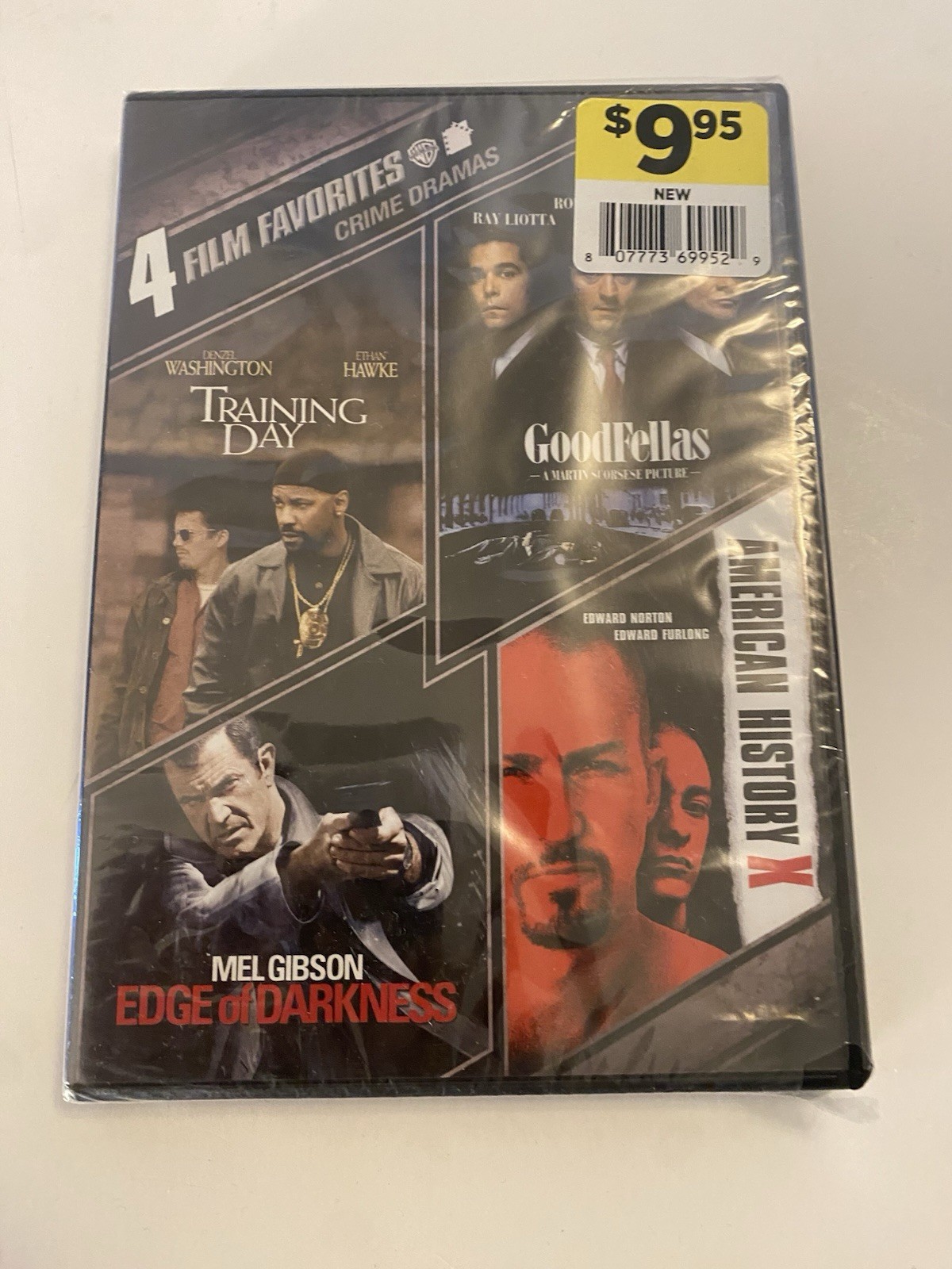 Crime Dramas: 4 Film Favorites Training Day, Good Fellas, American History X New