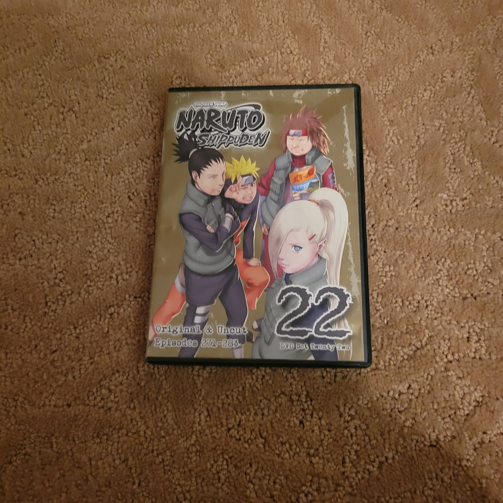 Naruto Shippuden Original & Uncut Episodes 271-283 DVD Volume 22