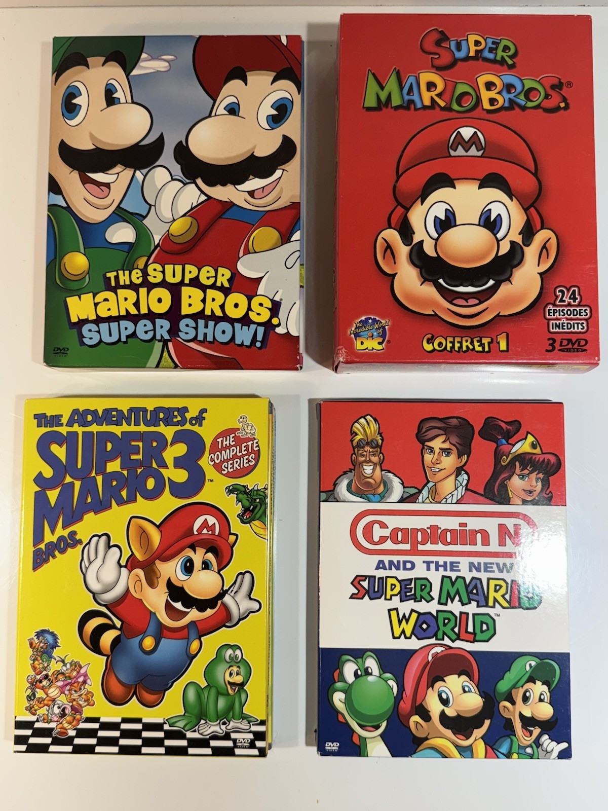 Super Mario Brothers Super Show 3 Captain N YOSHI Series DVD Set Lot