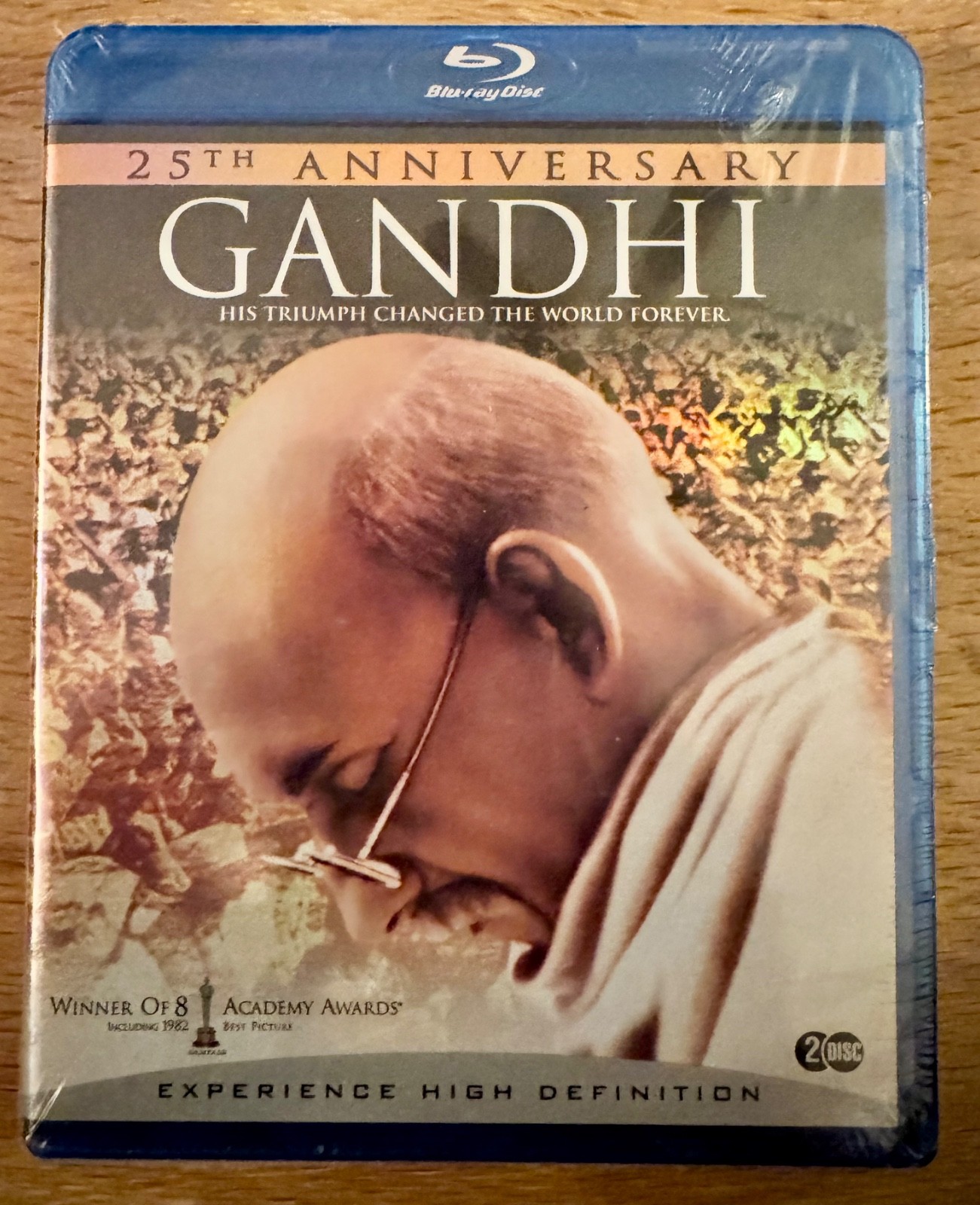 BLU-RAY SEALED: 25TH ANNIVERSARY GANDHI – SIR KINGSLEY / ATTENBOROUGH / BERGEN