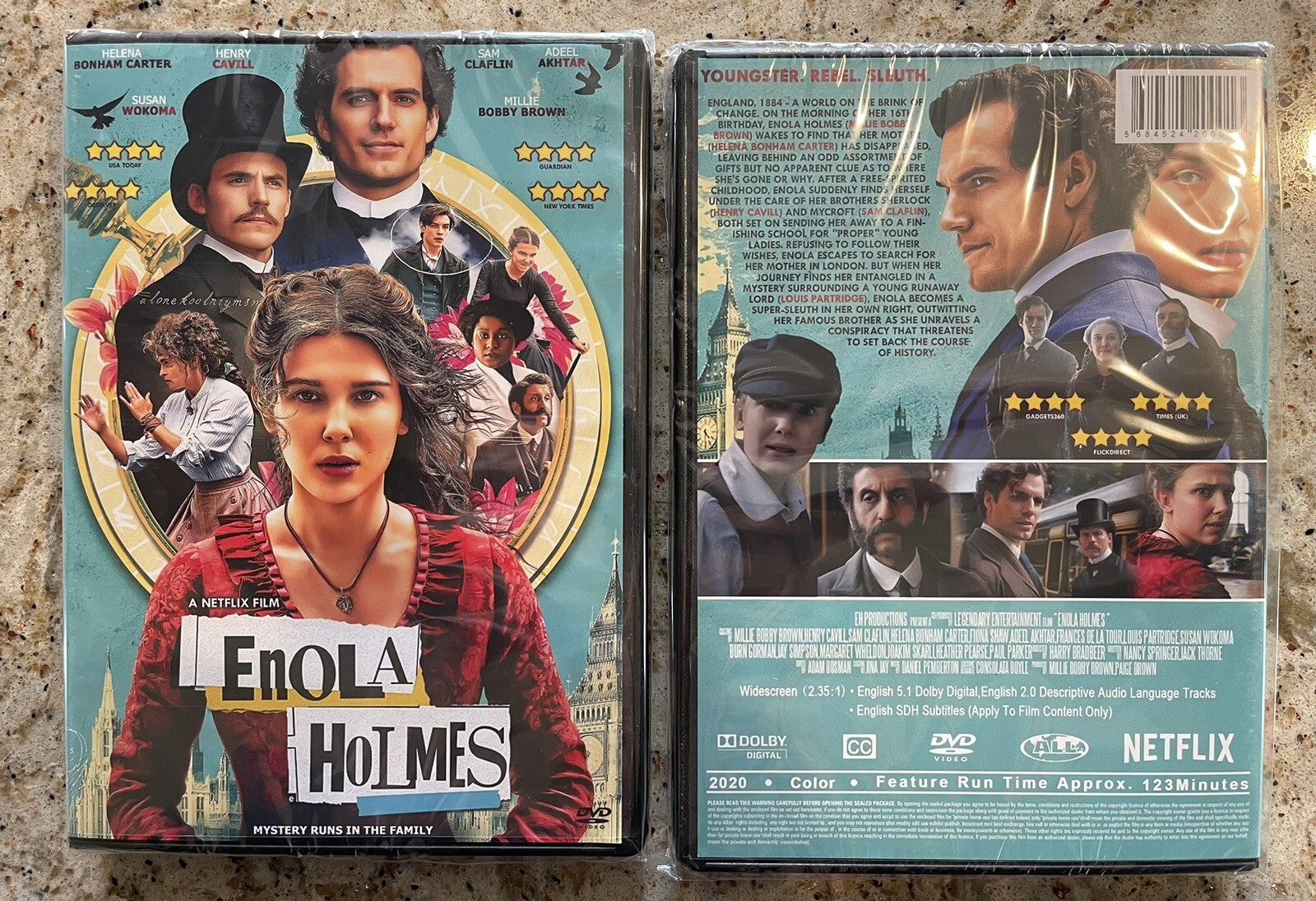Enola Holmes (2020) DVD, Brand New, Sealed