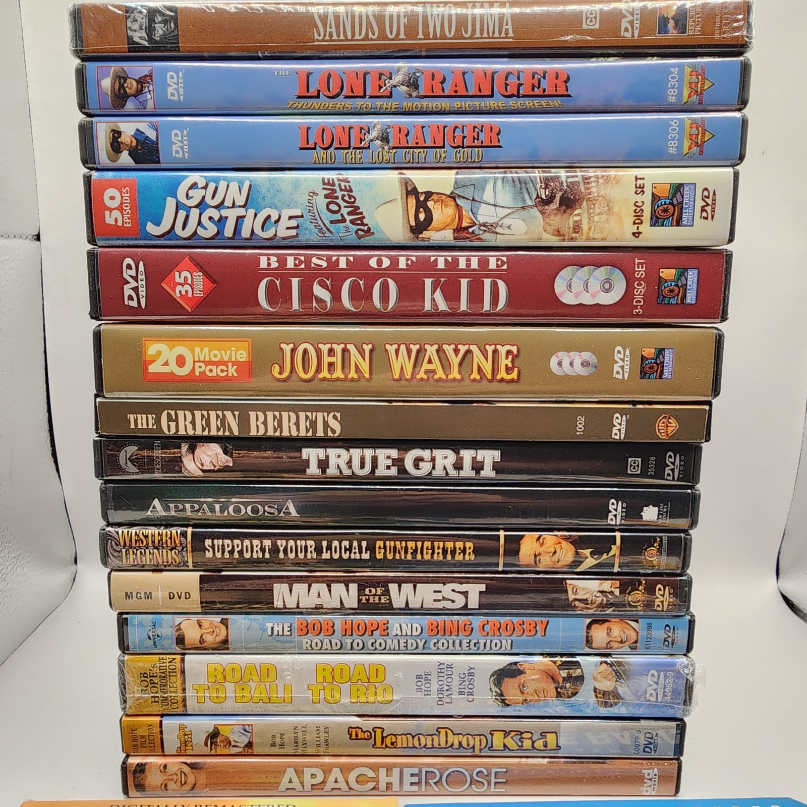 118 Western Movies DVD Lot John Wayne Lone Ranger Cisco Kid