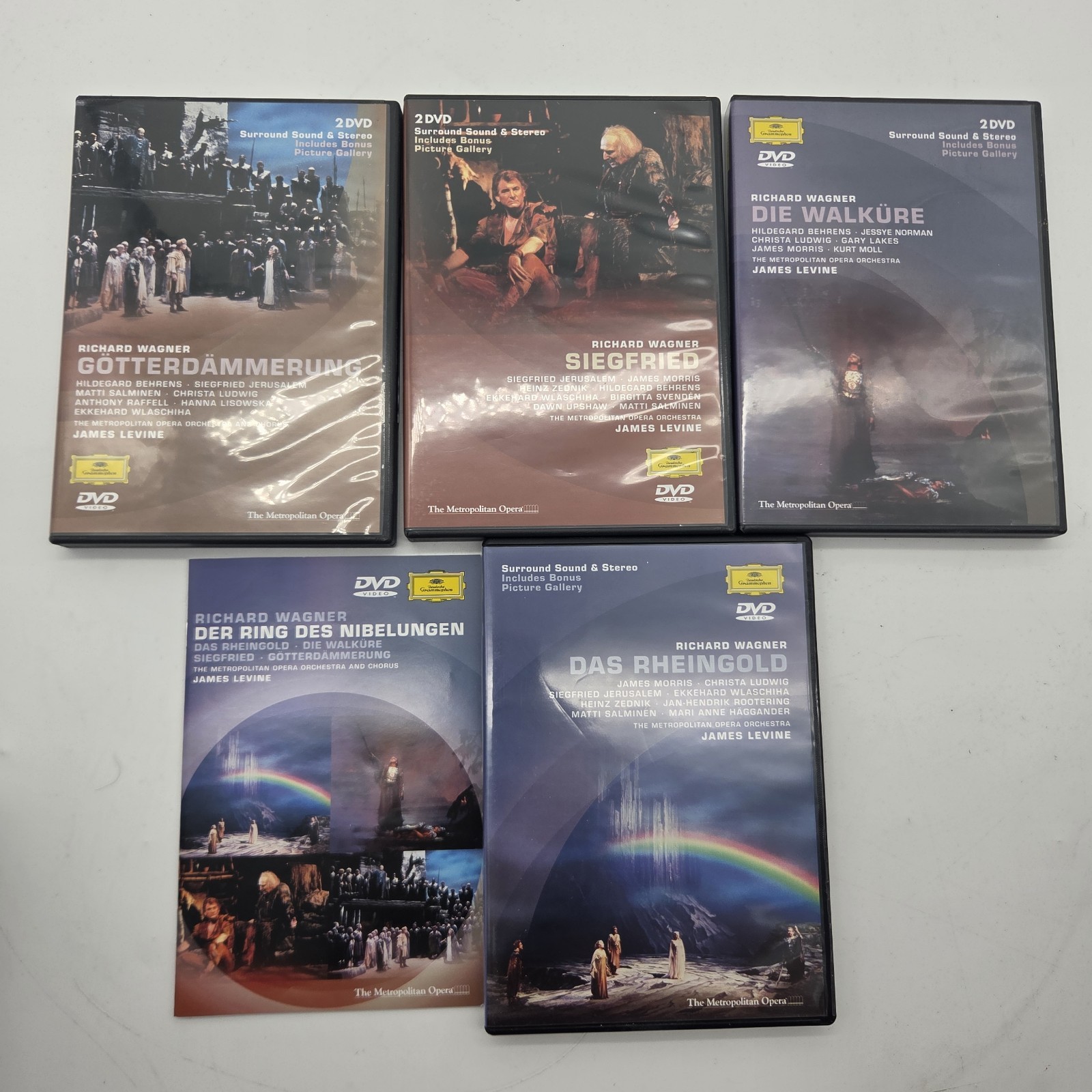 Wagner Der Ring des Nibelungen 7 DVD Box Set James Levine Metropolitan Opera DG