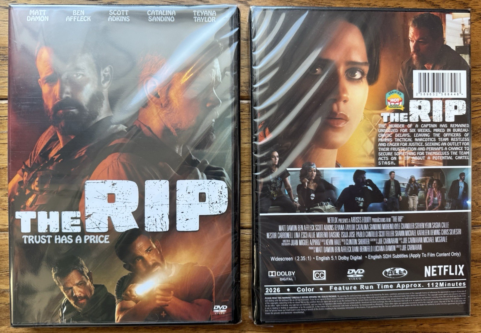 The RIP (2026) DVD, Brand New, Sealed
