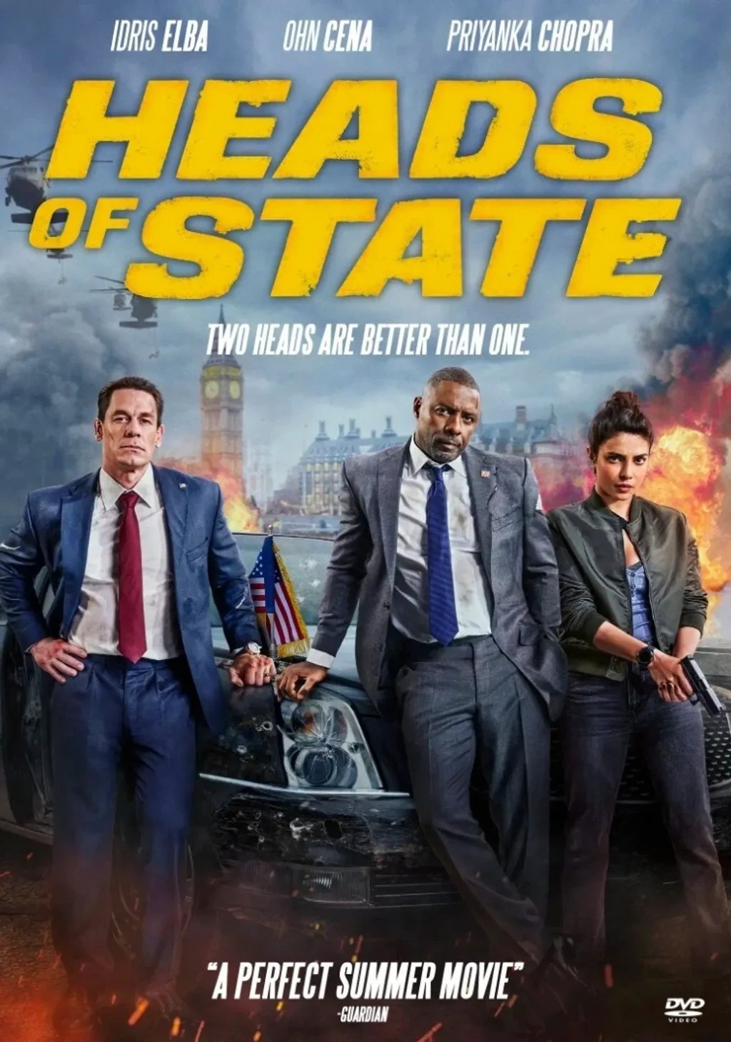Heads of State DVD 2025 Complete Movie Action Comedy Region Free Eng Sub