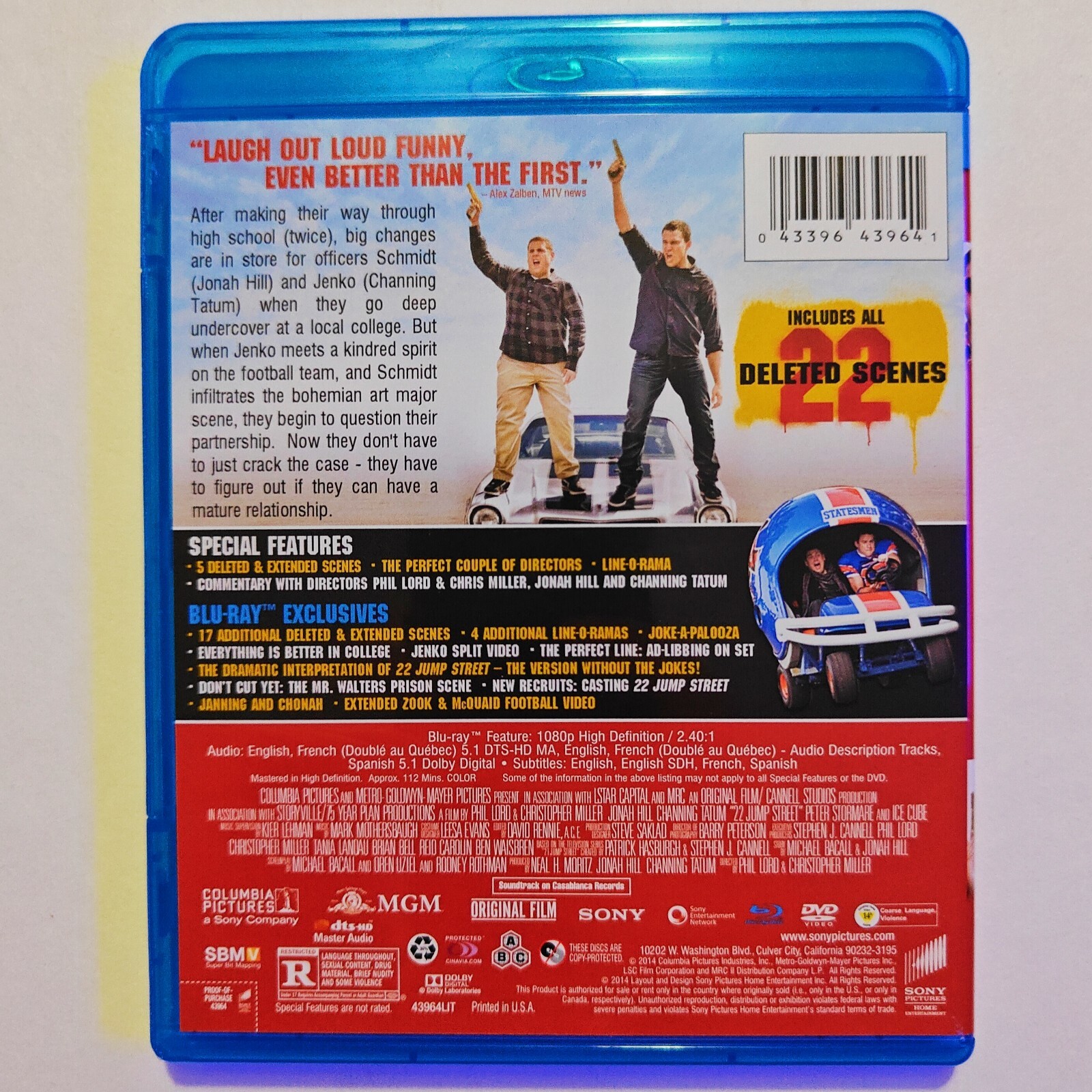 22 Jump Street Sequel (2 Disc Set) [Blu-ray + DVD] Jonah Hill – Channing Tatum –