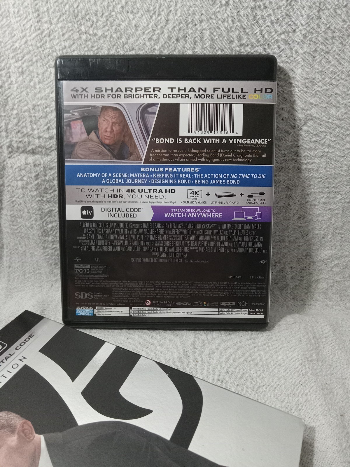 ​No Time To Die 4K Ultra HD Blu-ray 007 James Bond Collector Edition (Slipcover)