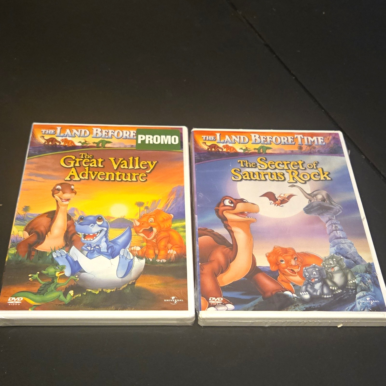 The Land Before Time DVD Lot: Great Valley Adventure + Saurus Rock (G) 2003