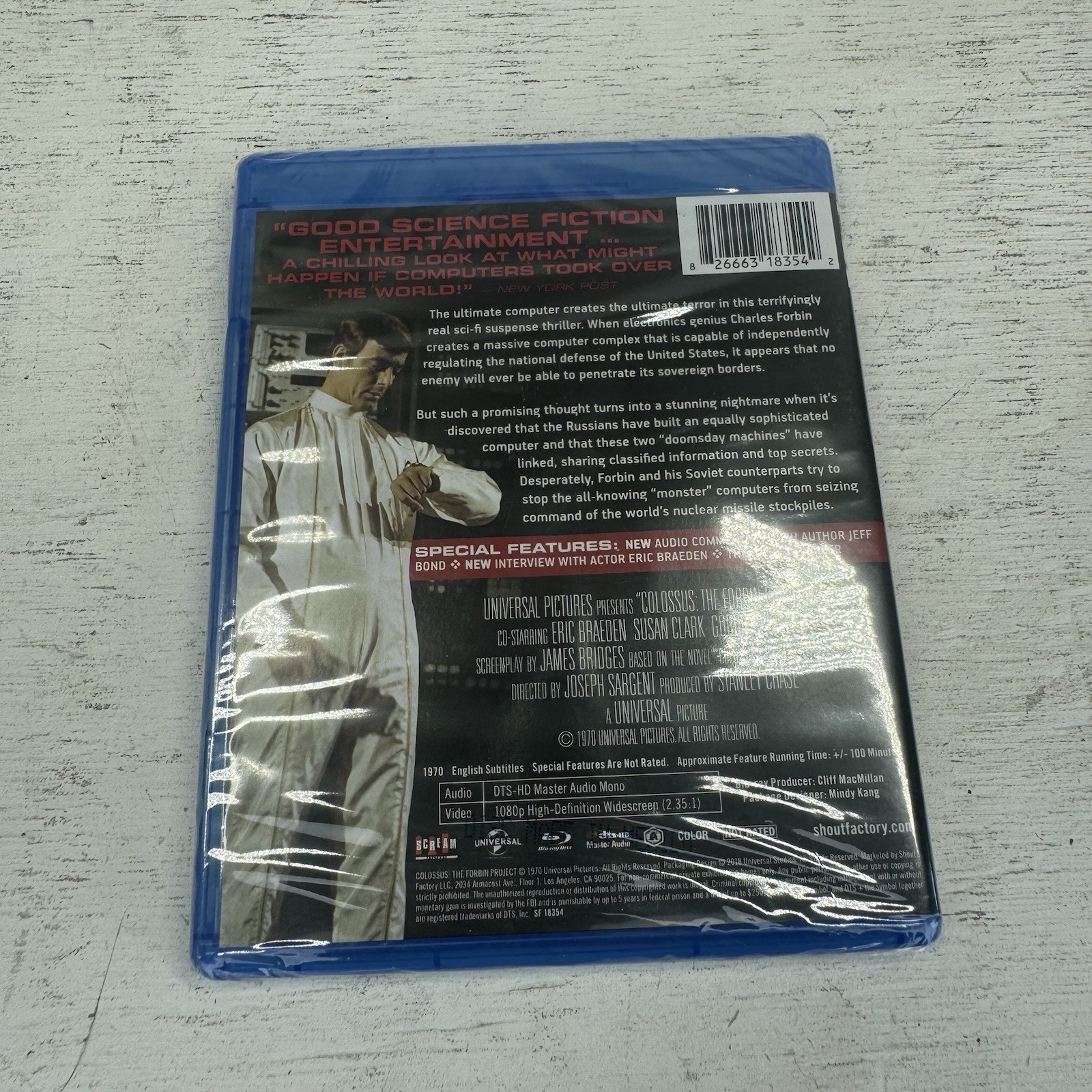 Colossus: The Forbin Project (1970) Blu-ray Scream Factory A Joseph Sargent Film