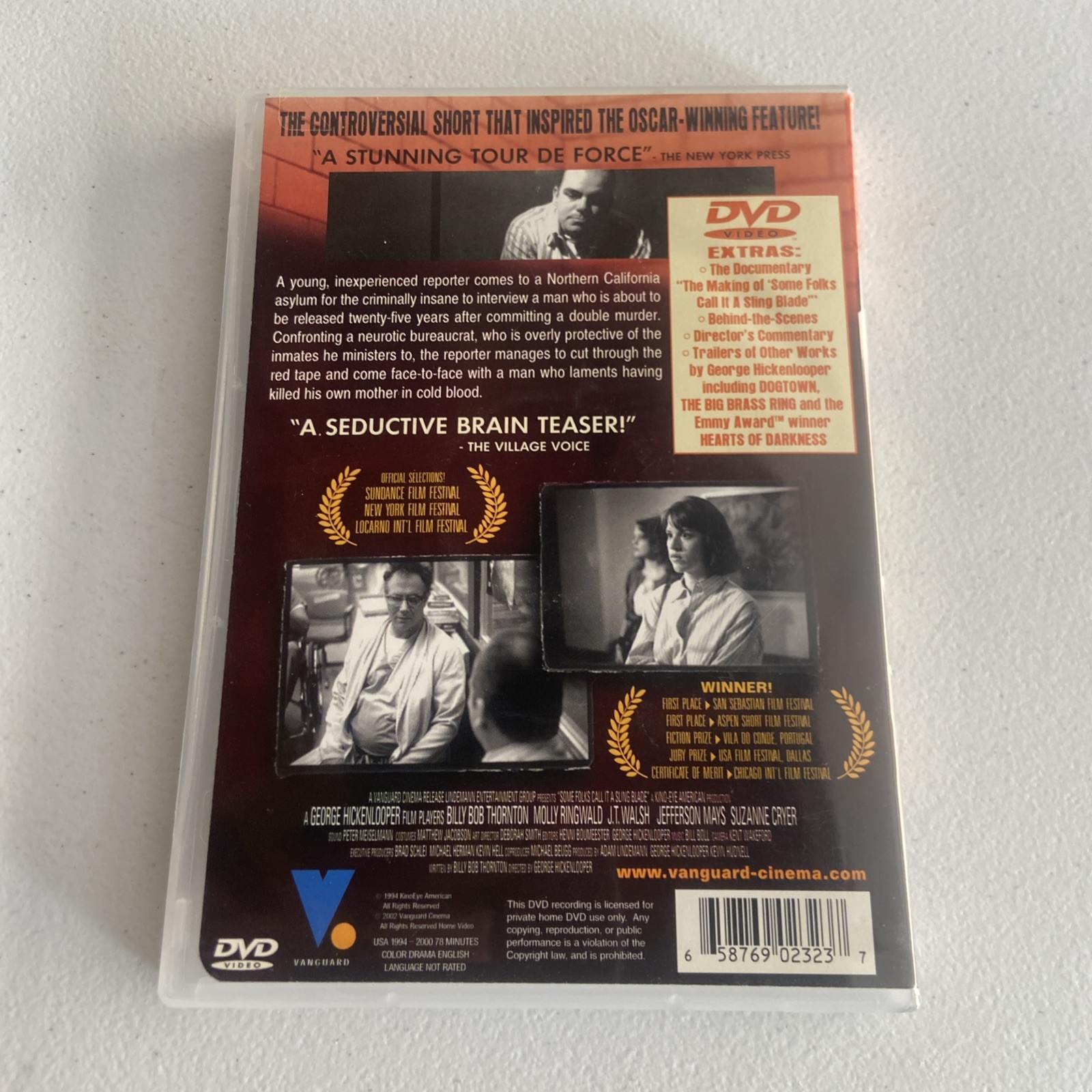 Some Folks Call It A Sling Blade DVD. Billy Bob Thornton. Original Short, OOP.