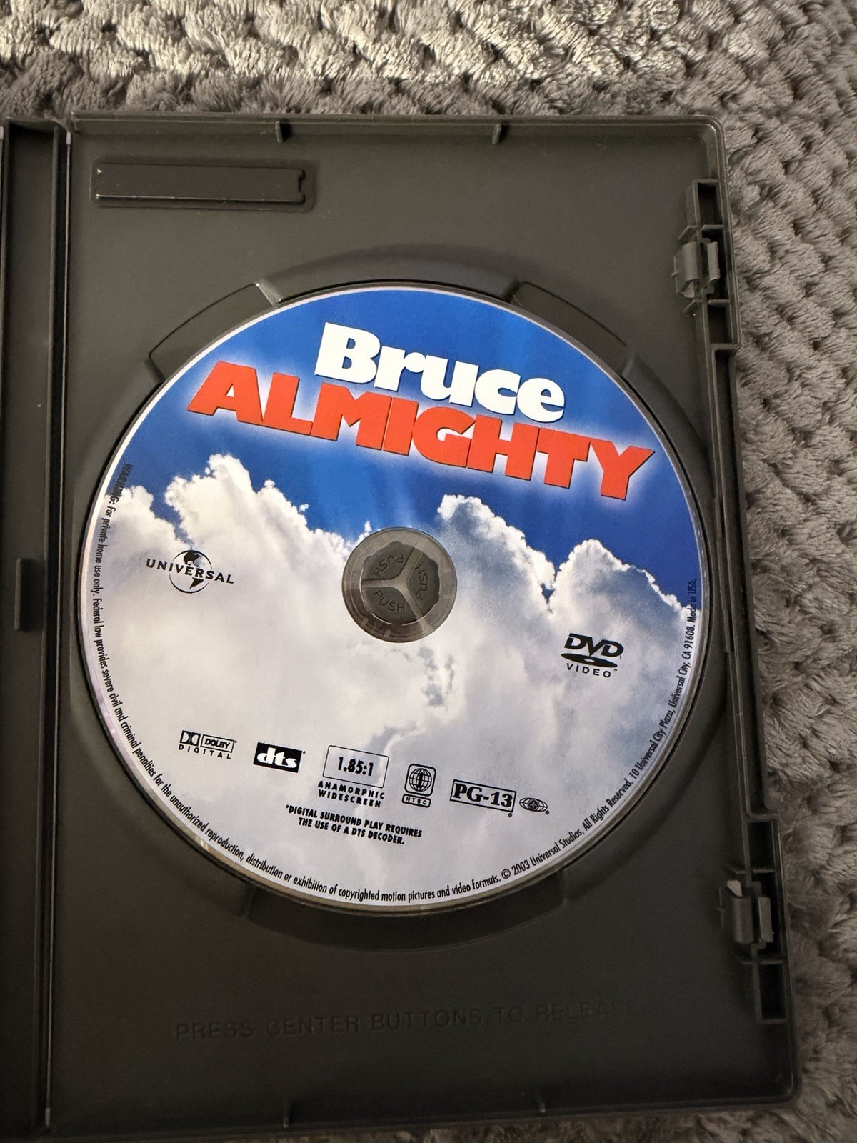 Universal Bruce Almighty DVD Widescreen Deleted Scenes PG-13 (2003) 101 Min