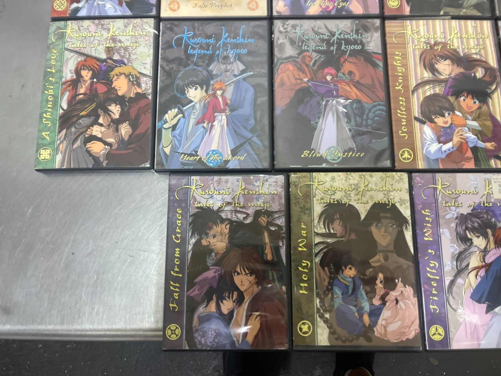 Lot of 18 Rurouni Kenshin Tales of the Meiji DVDs Video Lot Season 3 Volumes