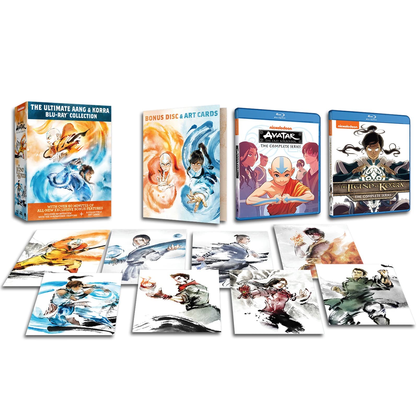 The Ultimate Aang & Korra Blu-ray Collection with Bonus Disc & Art Cards