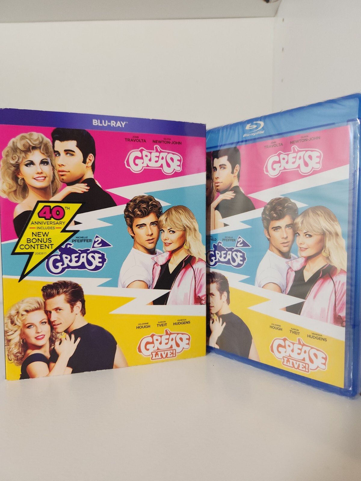 Grease Movie Collection (Blu-ray 3 Disc Set) w/slipcover NEW