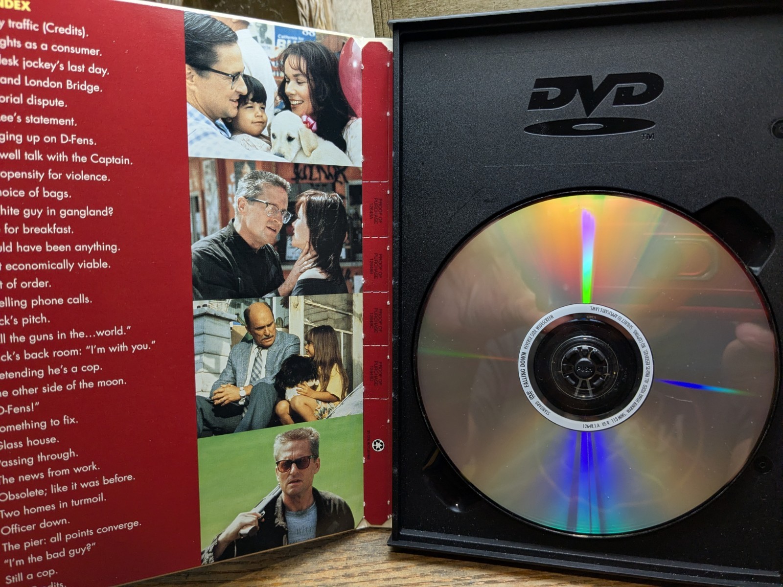 Falling Down (DVD) 1993 Michael Douglas & Robert Duvall – Snapcase – VG++