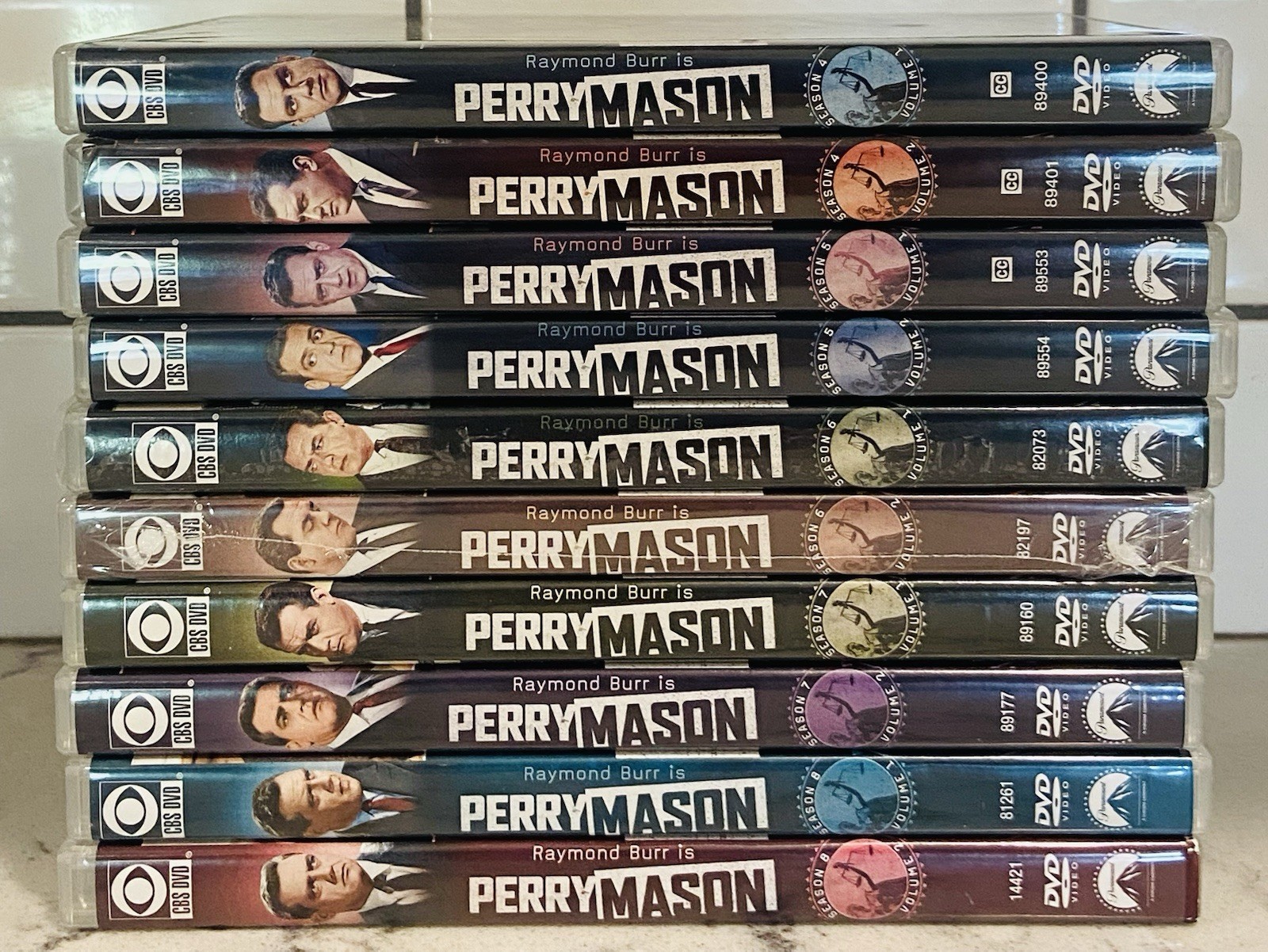 RAYMOND BURR IS PERRY MASON SEASONS 4 5 6 7 8 DVD SET LOT