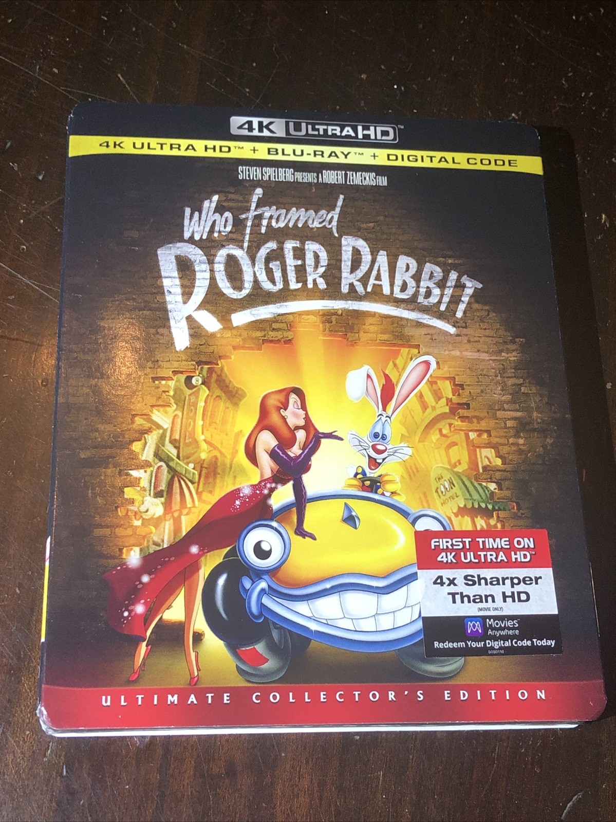 Who Framed Roger Rabbit 4K UHD Blu-ray with Original OOP Slipcover New Sealed