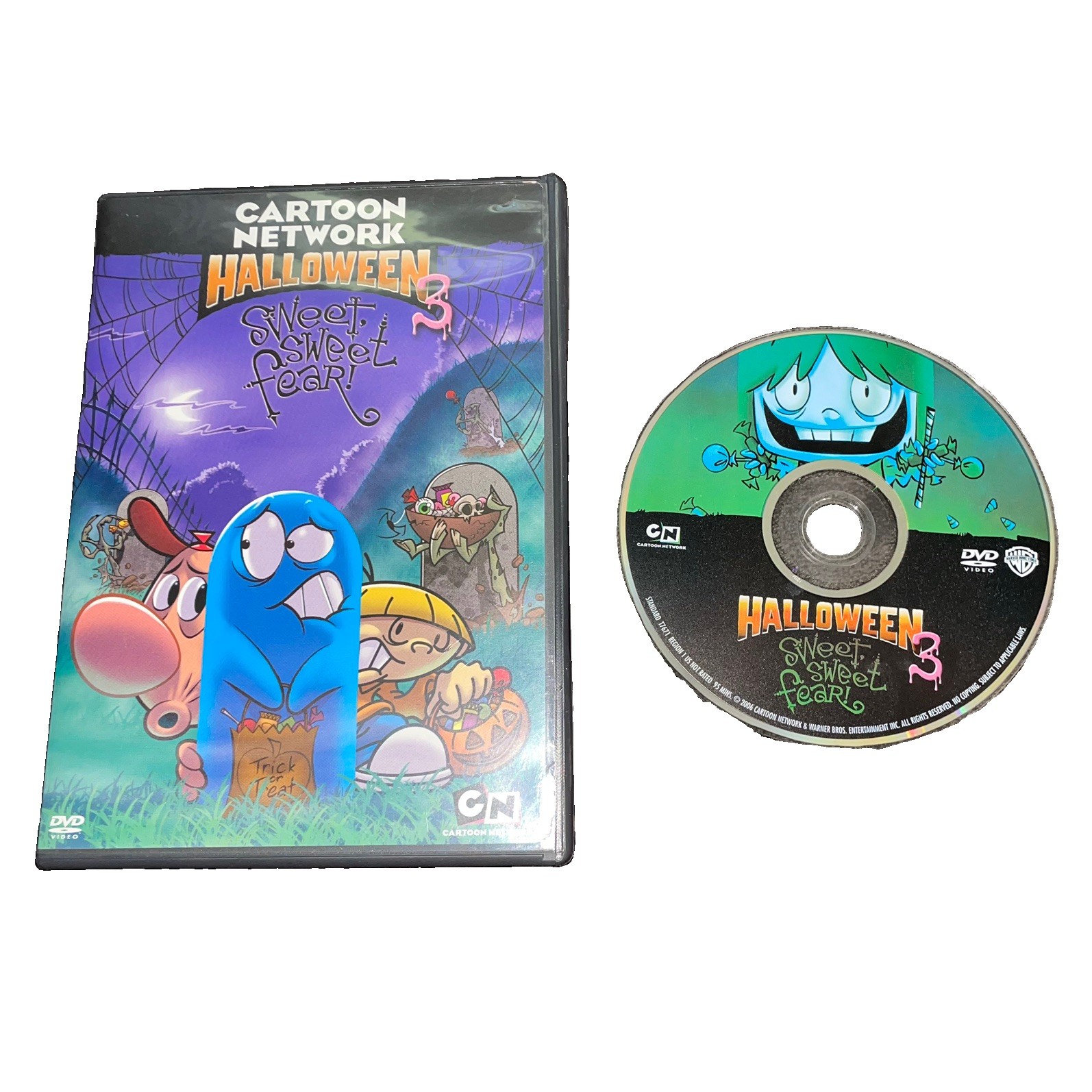 Cartoon Network: Halloween Vol. 3 – Sweet Sweet Fear (DVD, 2006) Tested Working