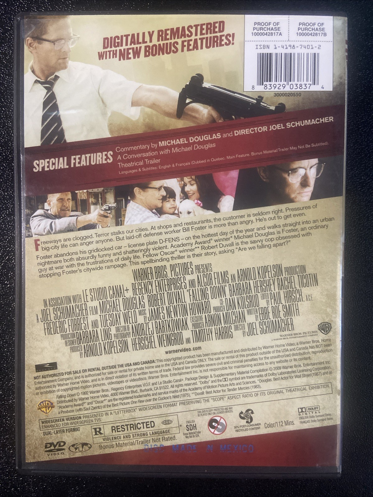 Falling Down (DVD, 1993)