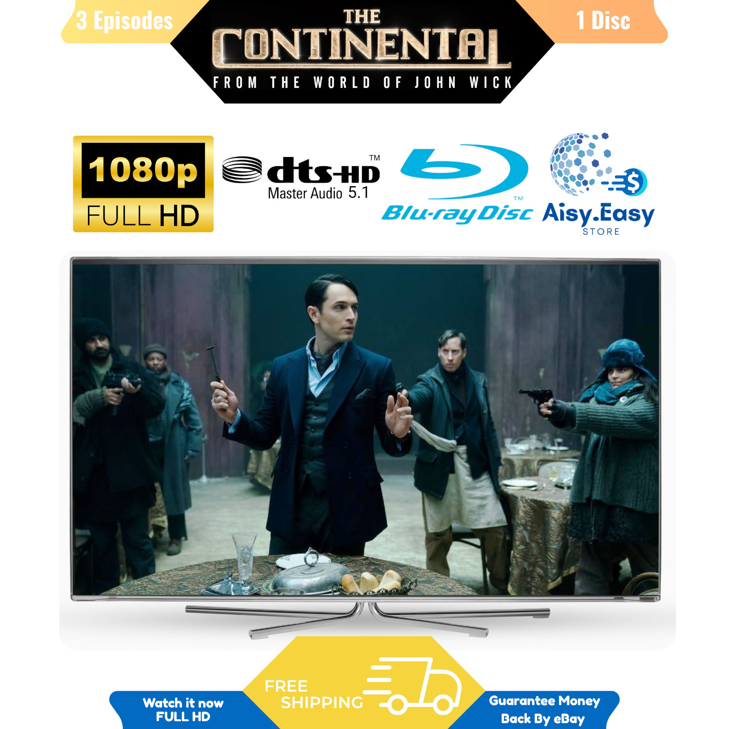 The Continental Complete Mini Series Action Crime Thriller Region Free Blu Ray