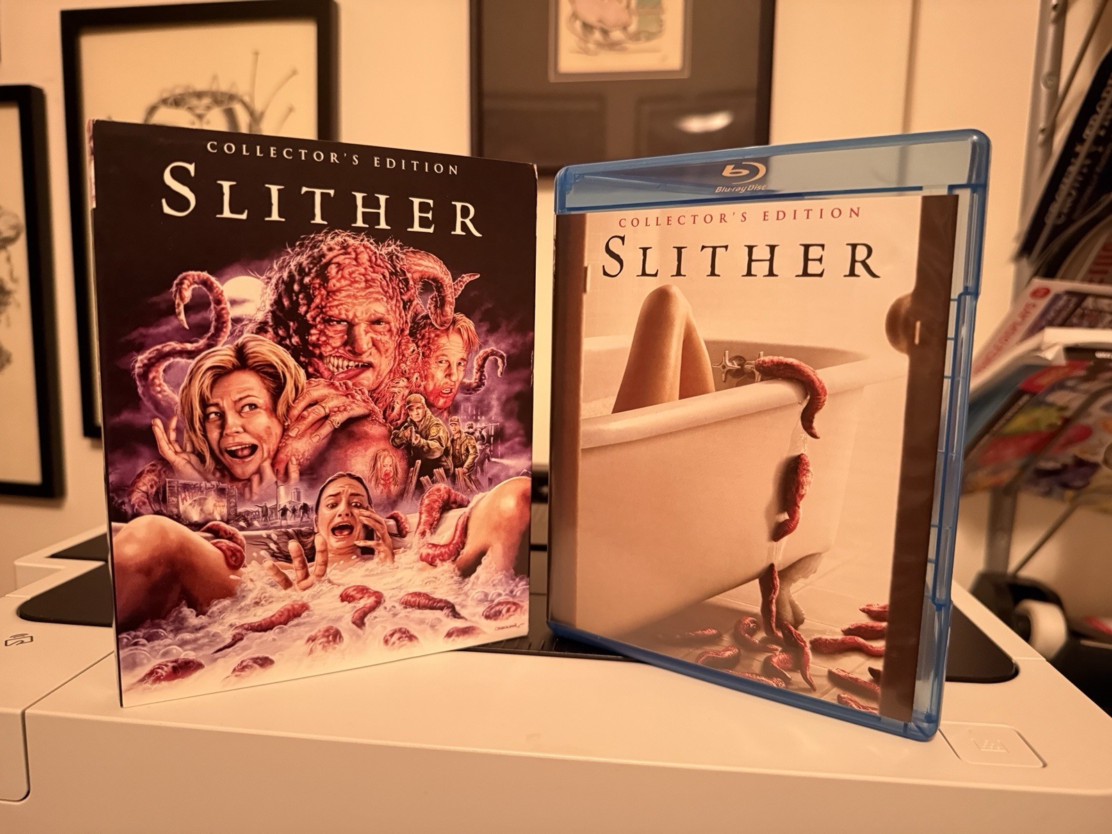 SLITHER Collector’s Edition Blu Ray Scream Factory 2017 Michael Rooker