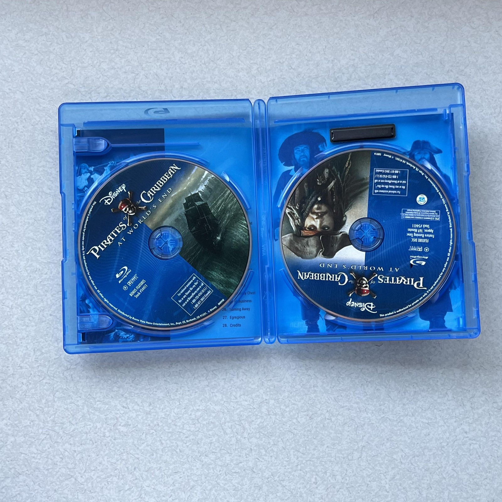 Pirates of the Caribbean Blu-ray DVD LOT Movie Disney 2007 Widescreen 16:9