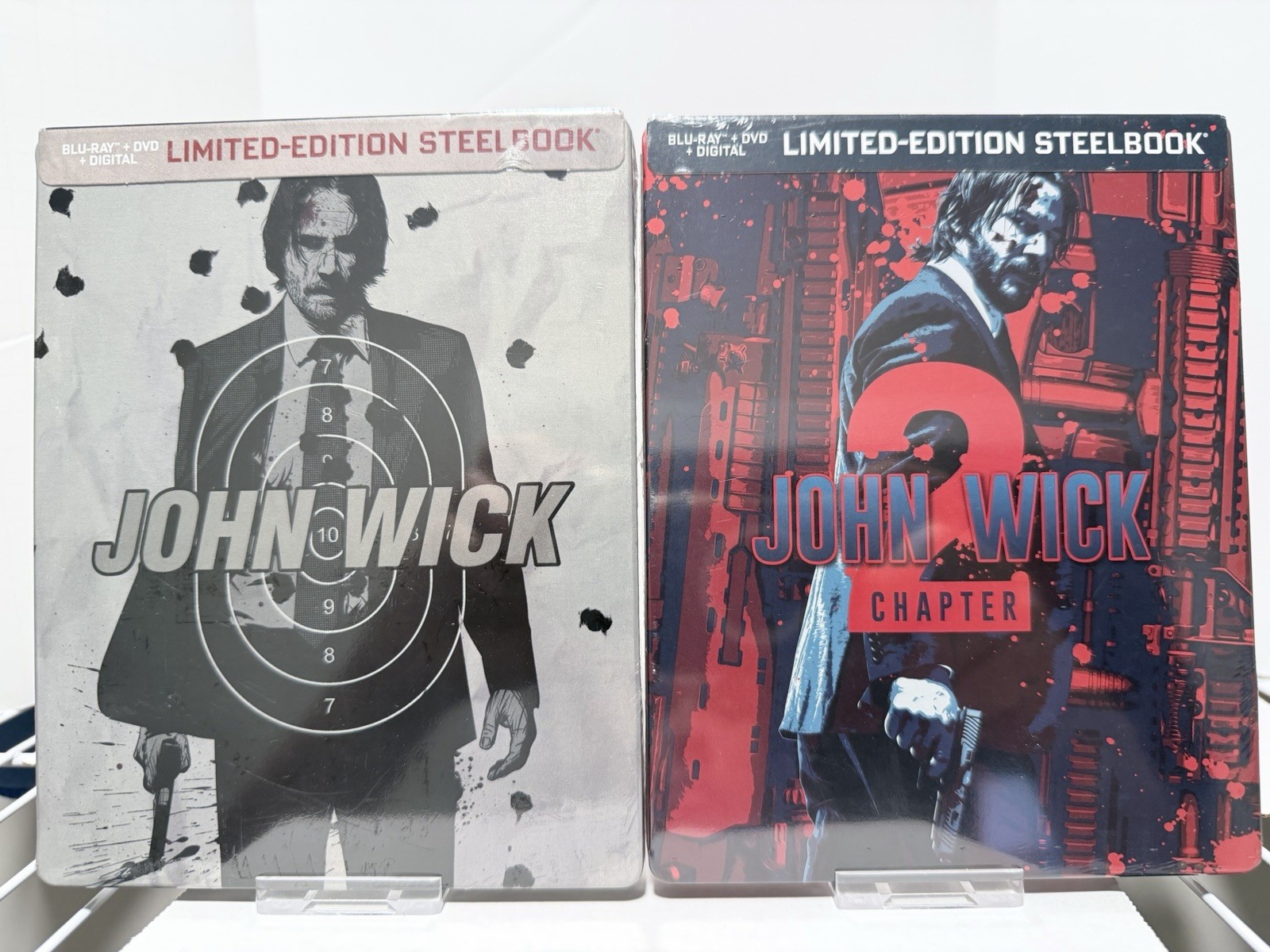 John Wick Chapter 1 & 2 BluRay – DVD Steelbooks – Brand New – Last Set