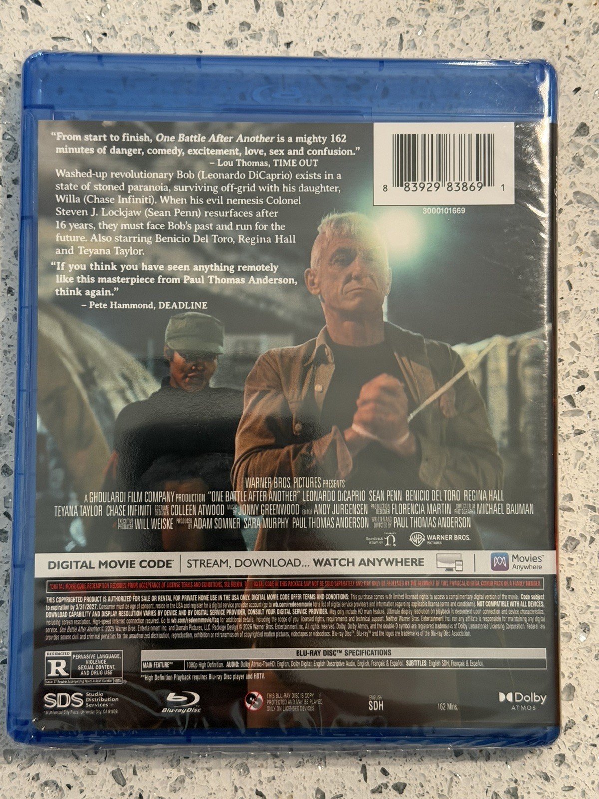 One Battle After Another (Blu-ray, 2026) NEW Leonardo DiCaprio Benicio Del Toro