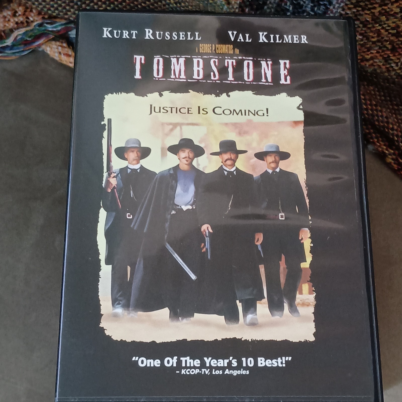 Tombstone DVD NTSC 2.35:1 R 130m Kurt Russell Val Kilmer Eng/Spa Subs