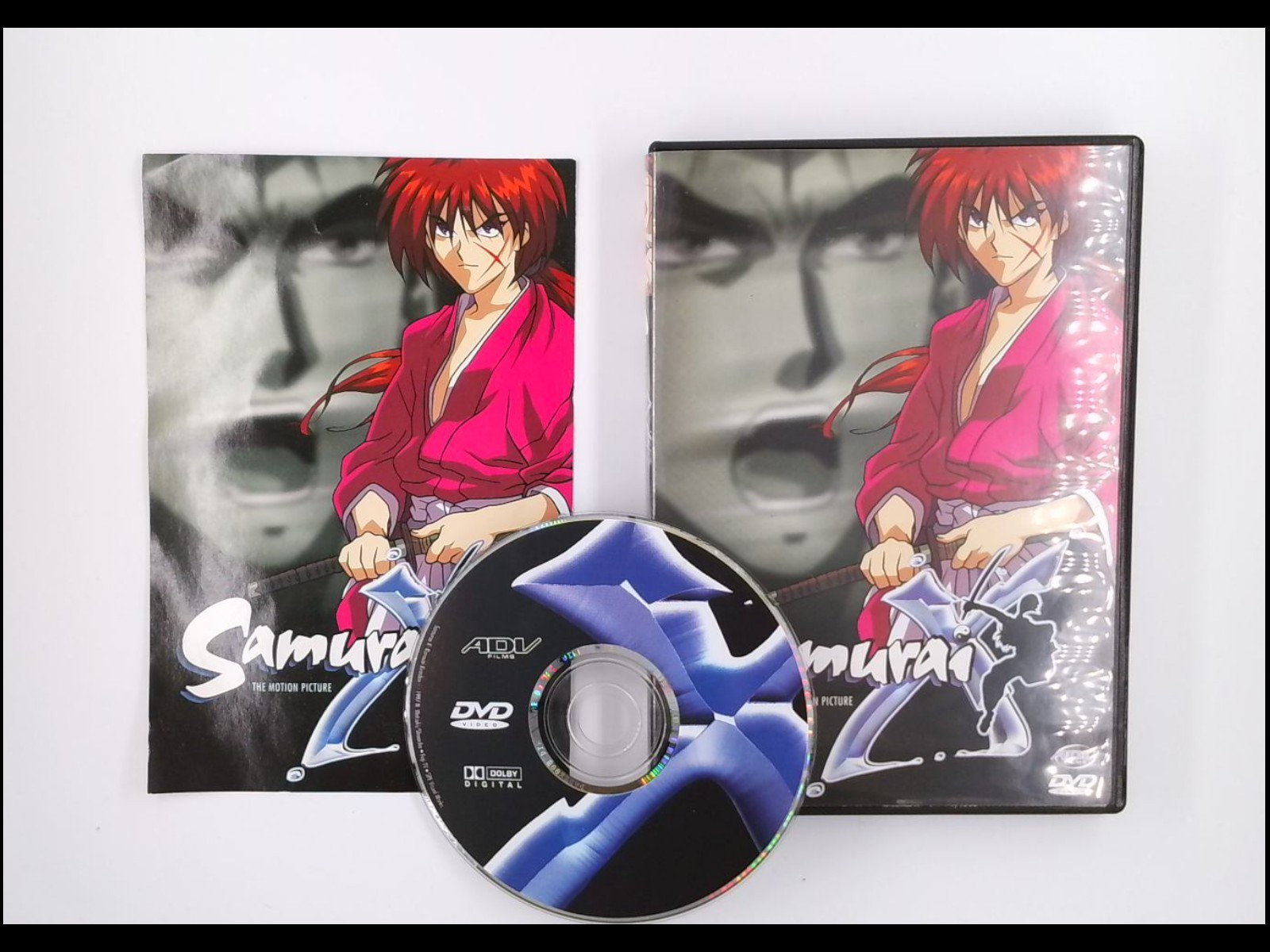 Samurai X: The Motion Picture (DVD, 2001) Rurouni Kenshin Anime 1997 ● Like New