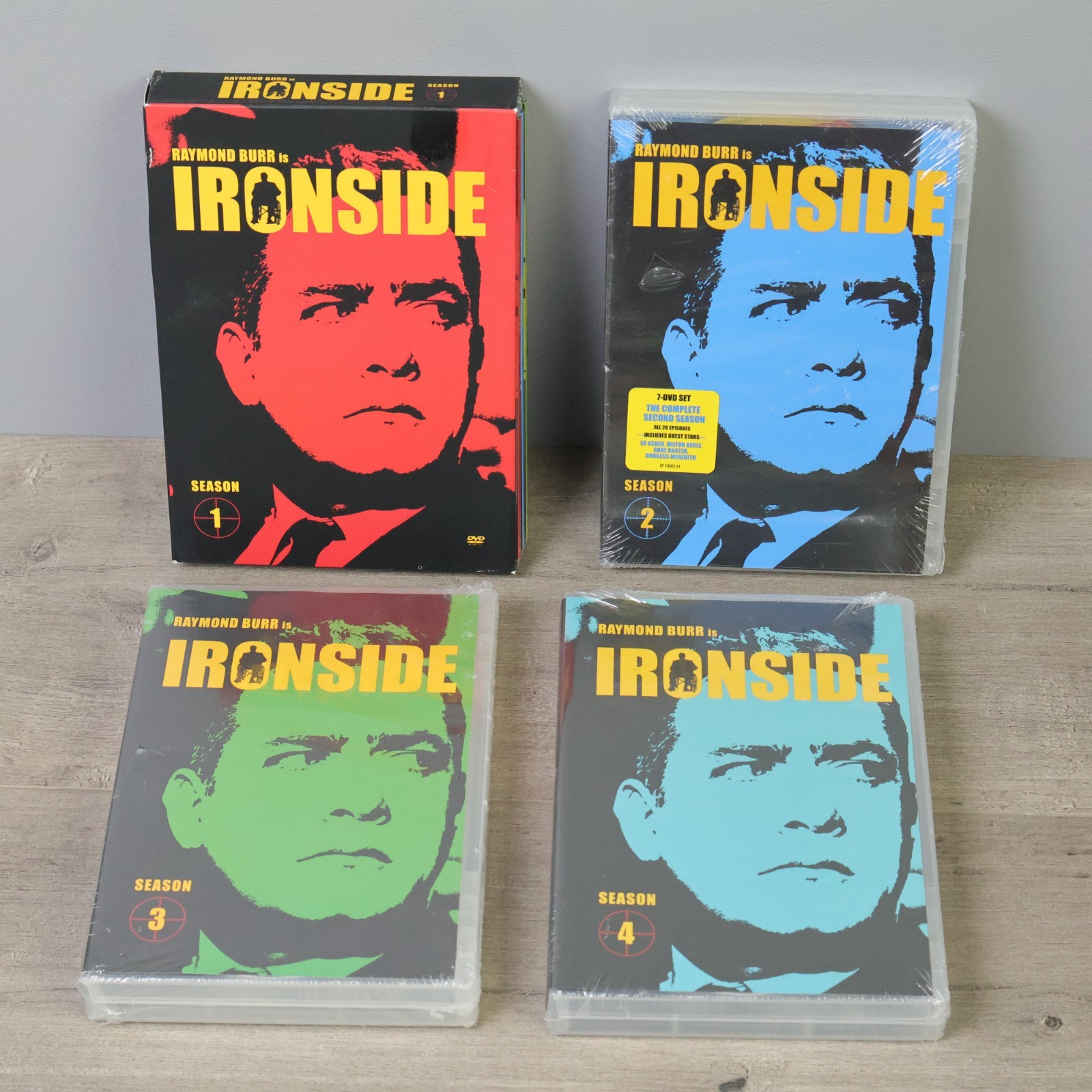Ironside: Complete Seasons 1 2 3 4 DVD Box Sets Lot Raymond Burr 1967-1970 New
