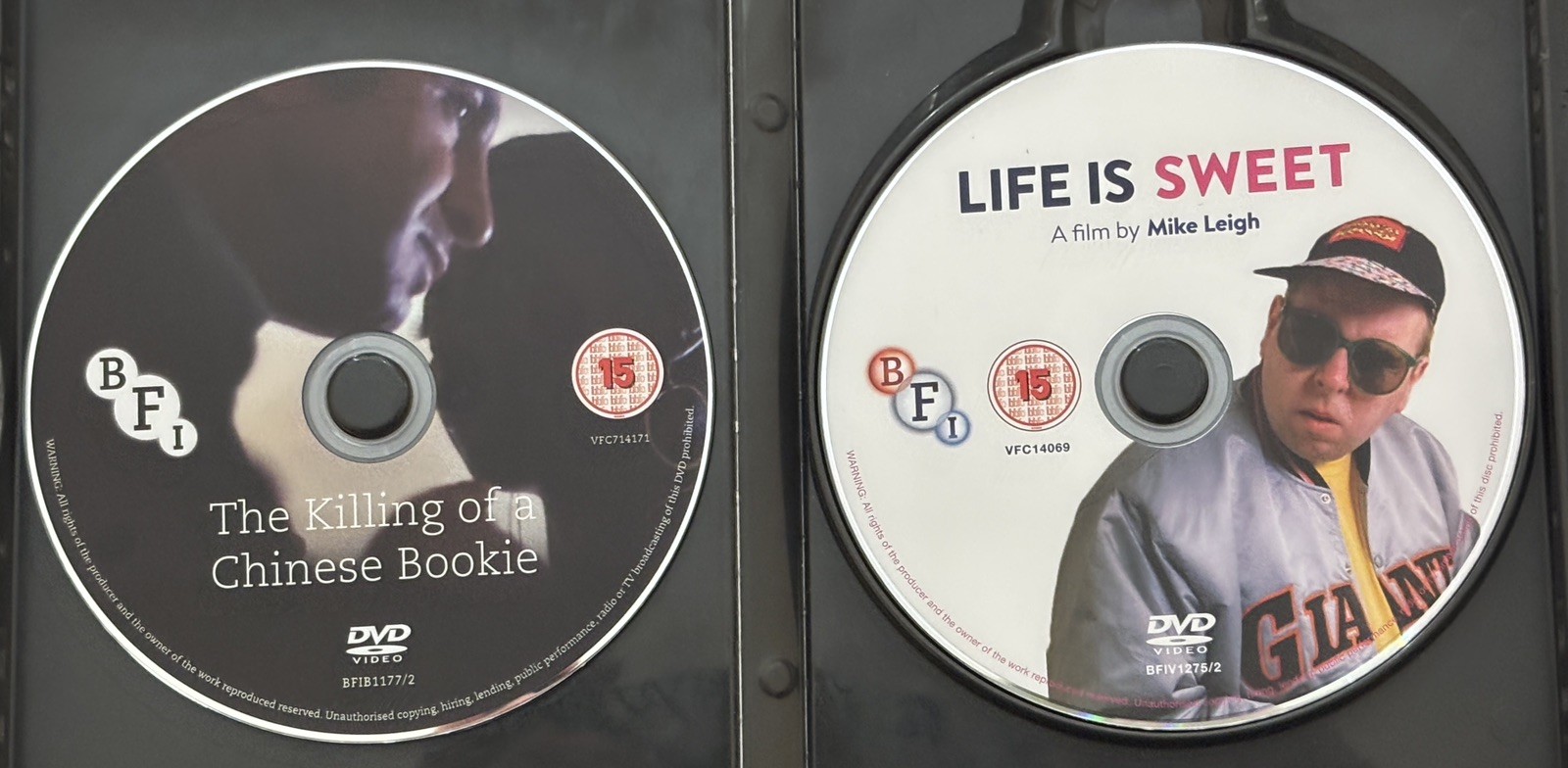 BFI OOP DVDs: Life Is Sweet 1990 + The Killing of a Chinese Bookie (READ DESC!)