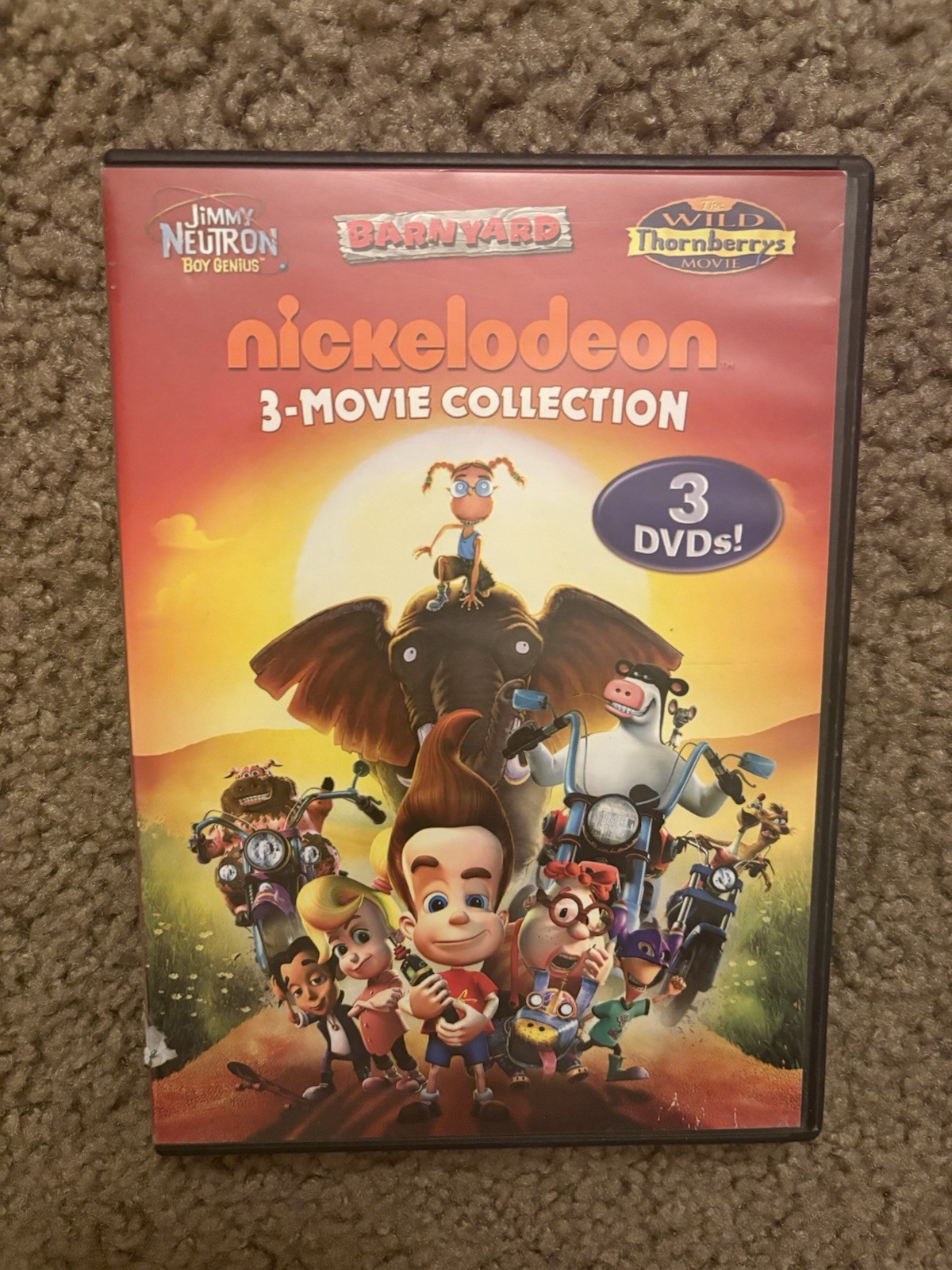 Nickelodeon 3-Movie Collection DVD Jimmy Neutron, Barnyard, Wild Thornberrys