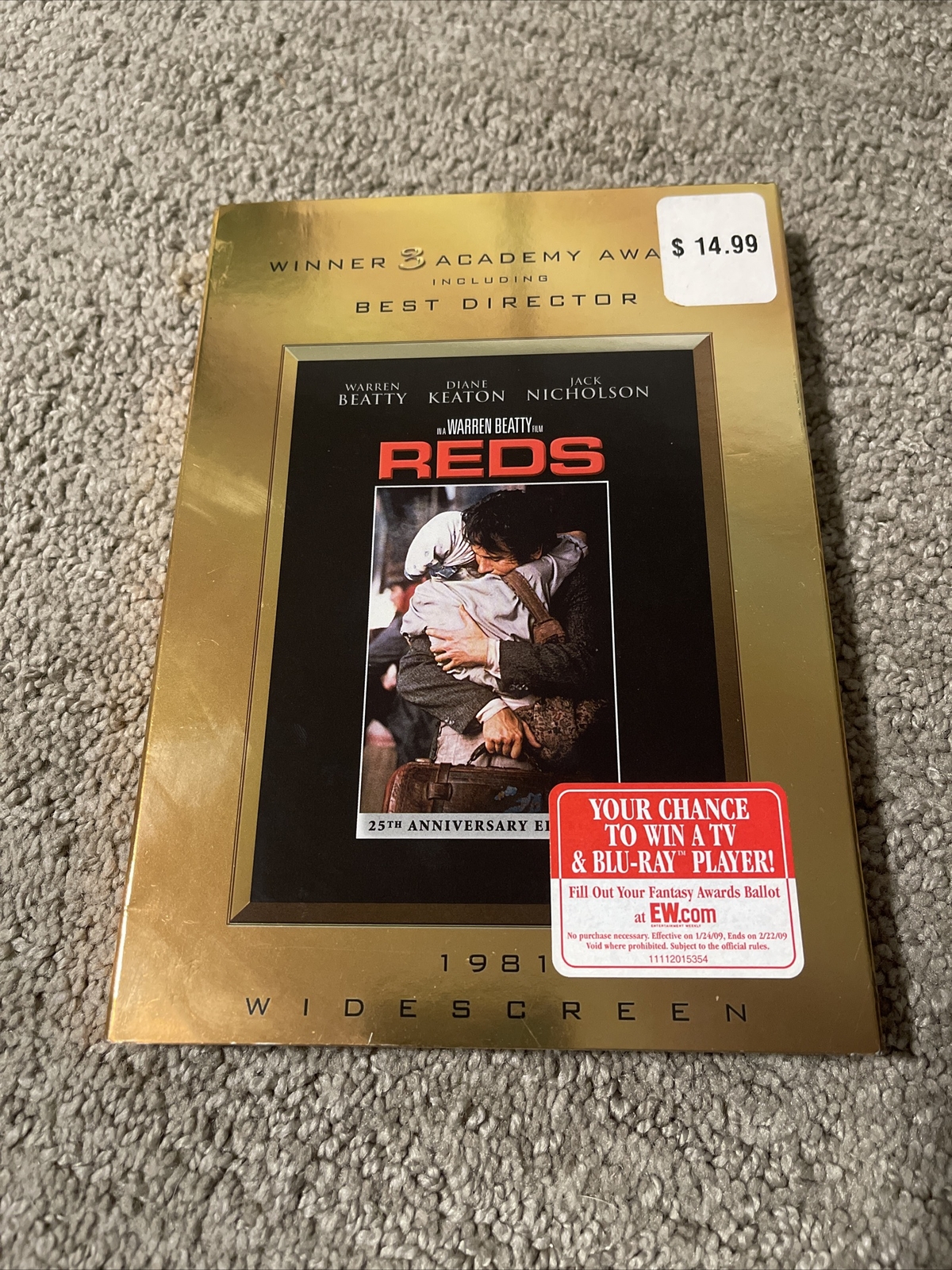 Reds DVD 25th Anniversary Special Edition SEALED Ultra Rare Gold Slip Cover