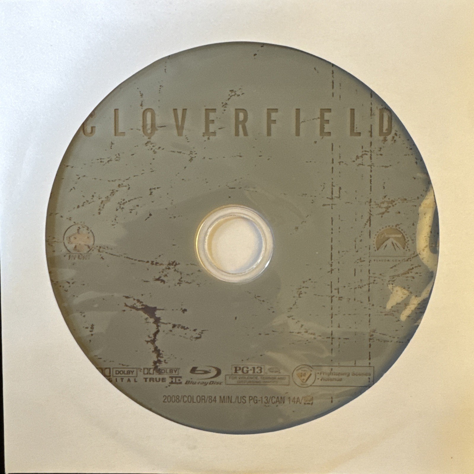 Cloverfield & 10 Cloverfield Lane Blu Ray. 2 Disc Set
