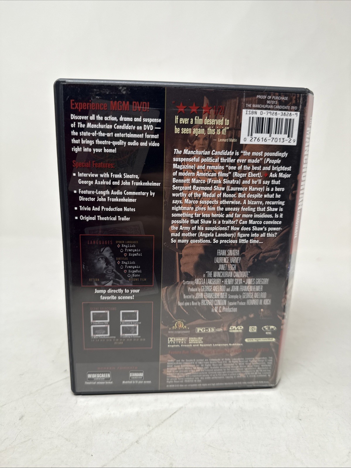 The Manchurian Candidate (DVD, 1962)