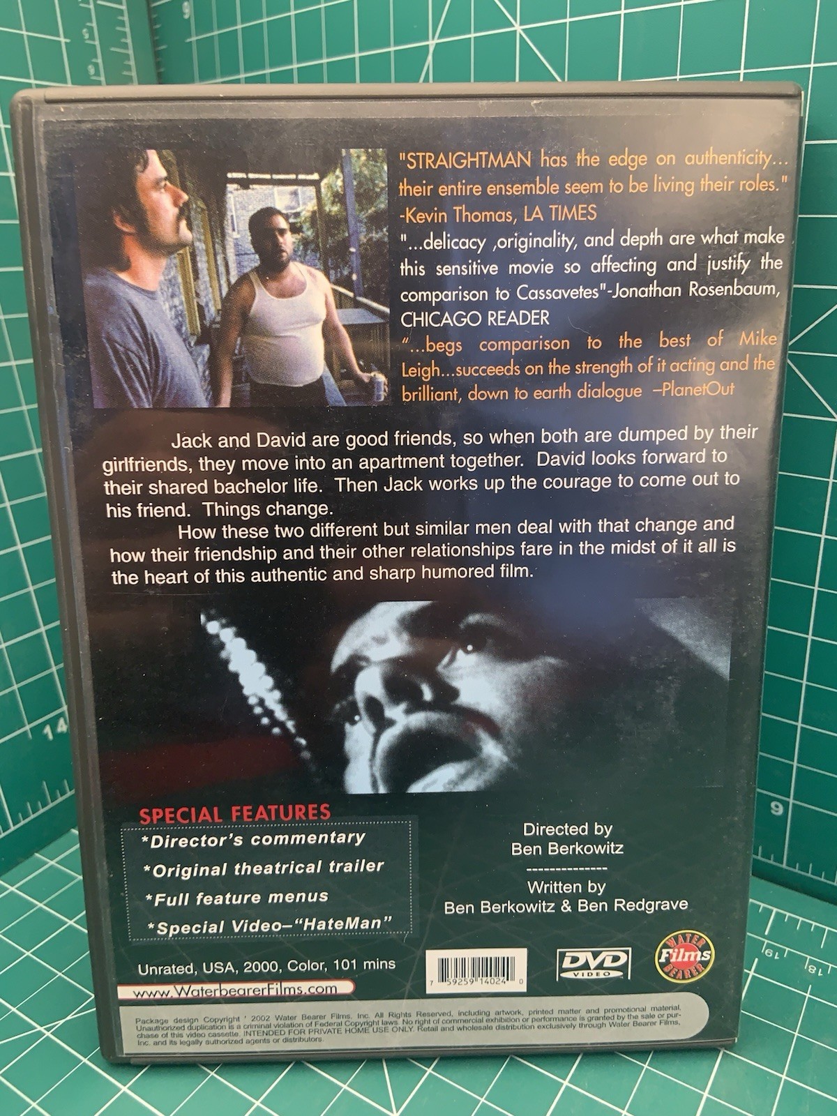 Straightman (DVD, 2002) Ben Berkowitz Ben Redgrave Butch Jerinic Unrated 101 Min