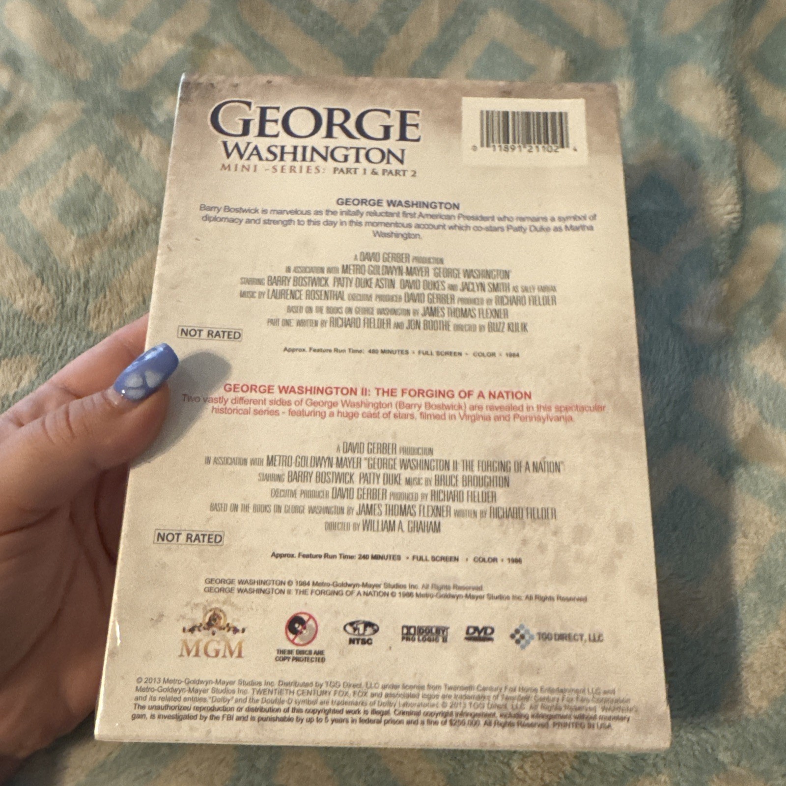 GEORGE WASHINGTON Mini-Series: Part 1 & Part 2 DVD (2013) NEW SEALED RARE* OOP !