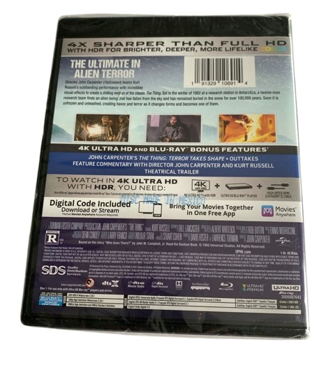 The Thing 4K UHD Blu-ray Kurt Russell Wilford Brimley Keith David John Carpenter