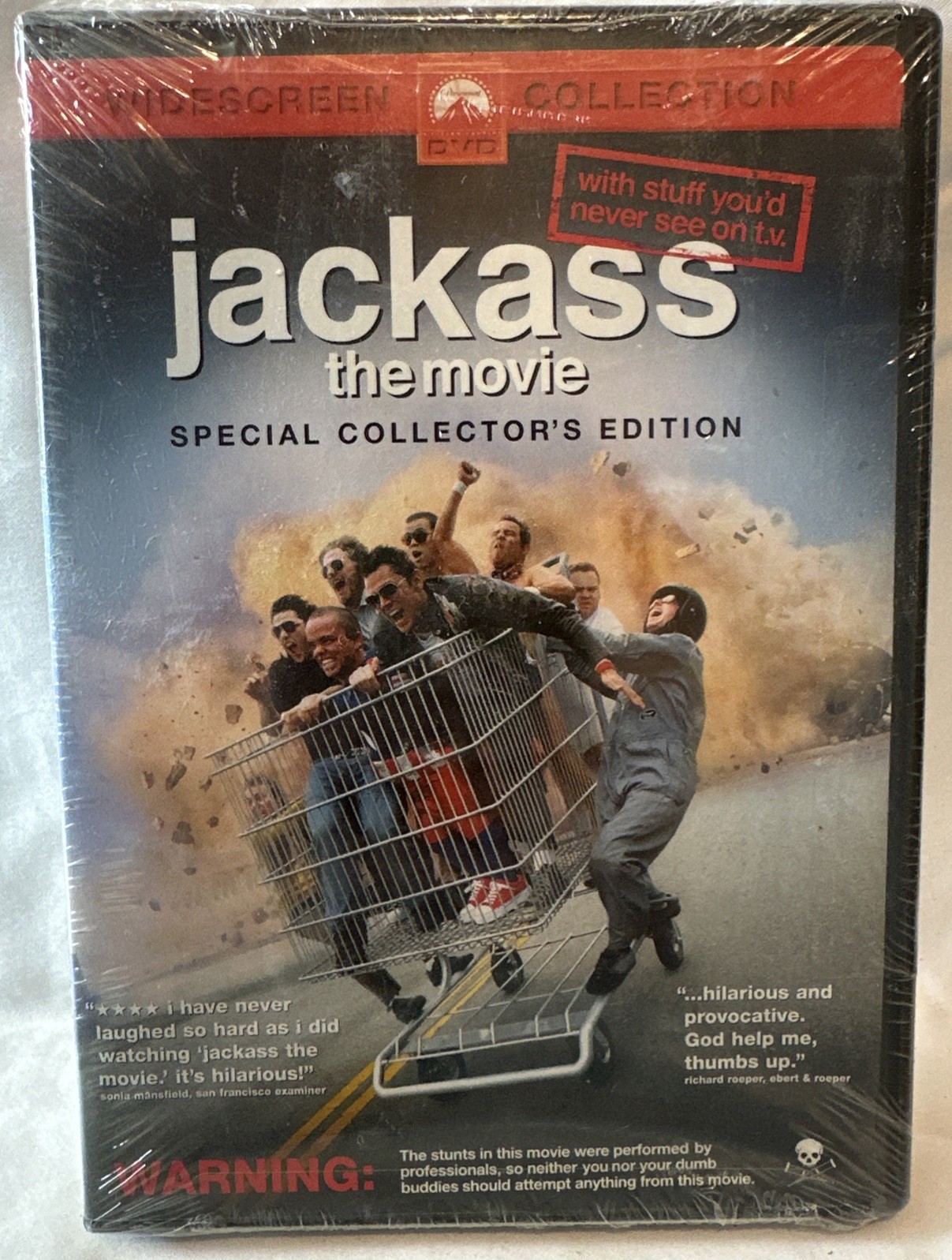 Jackass: The Movie DVD, 2002, Widescreen Special Collector’s Edition Brand New