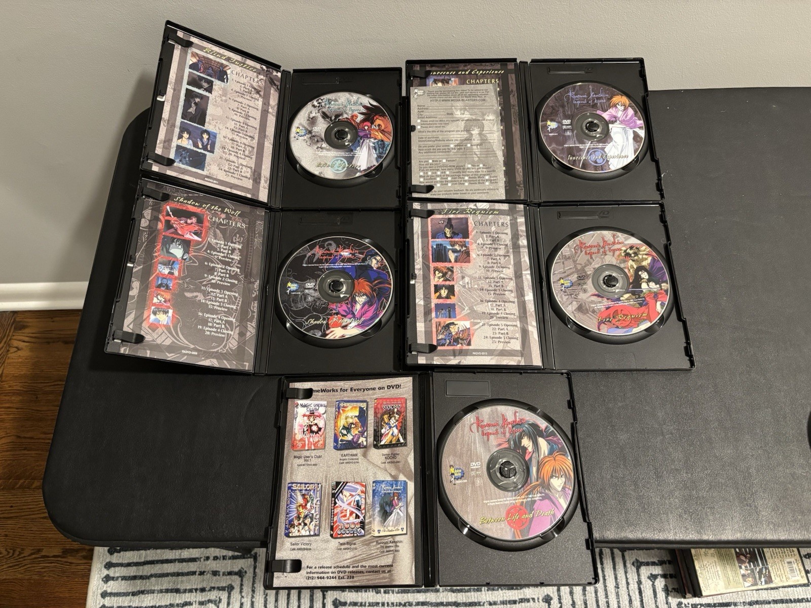 Rurouni Kenshin DVD Lot: Tales of the Meiji/Wandering Samurai/Legends of Kyoto