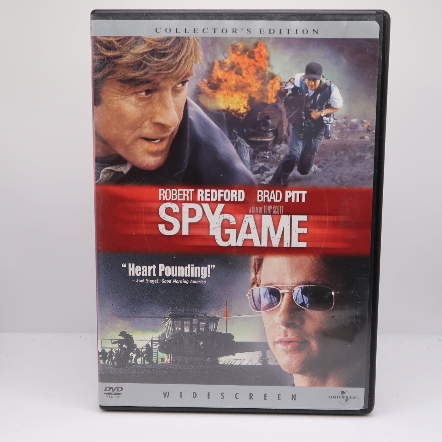 SPY GAME DVD 2001 Collector’s Edition Robert Redford Brad Pitt Tony Scott