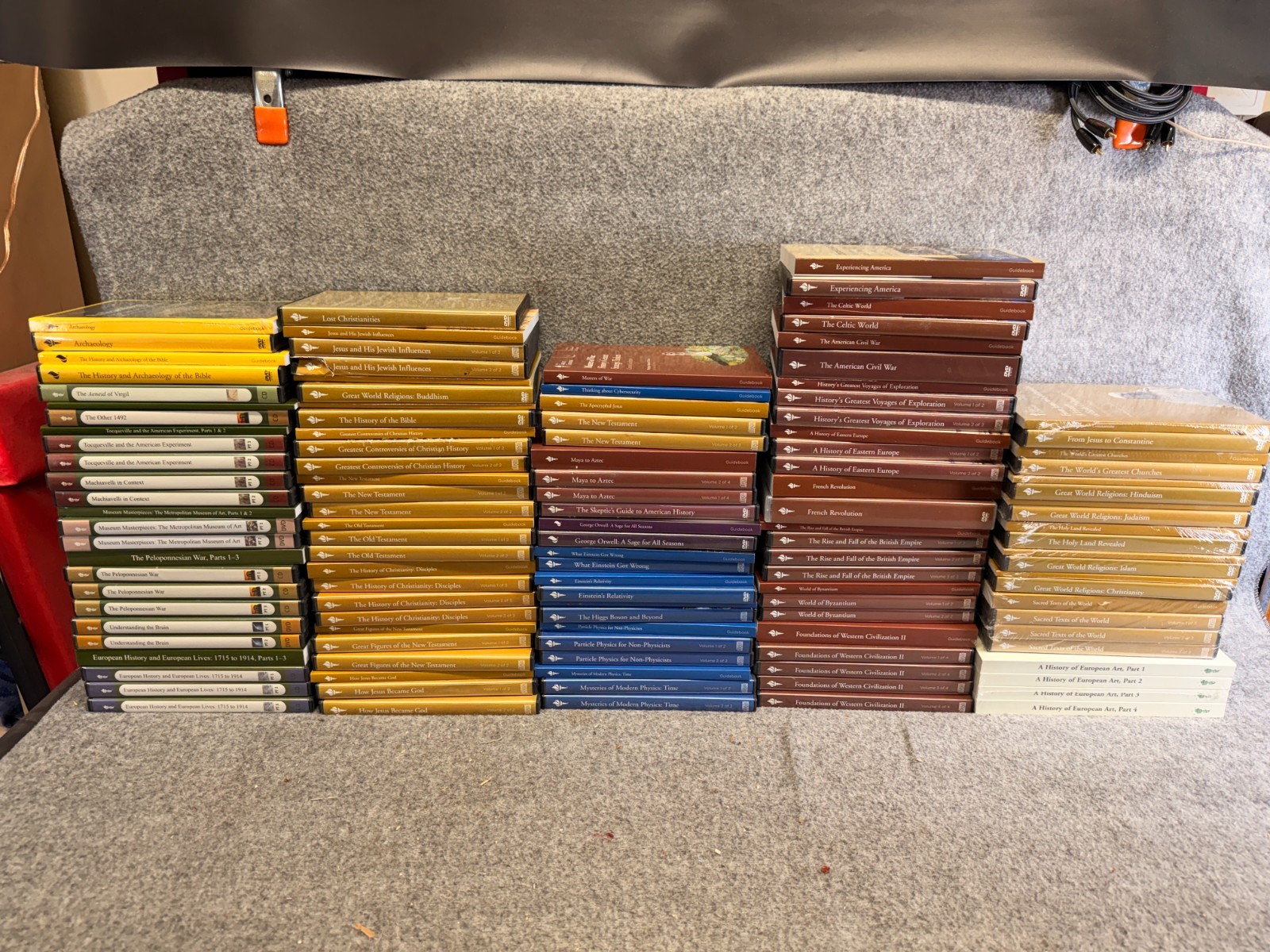 The Teaching Company Lot Of The Great Courses DVD Assorted Full Big Box