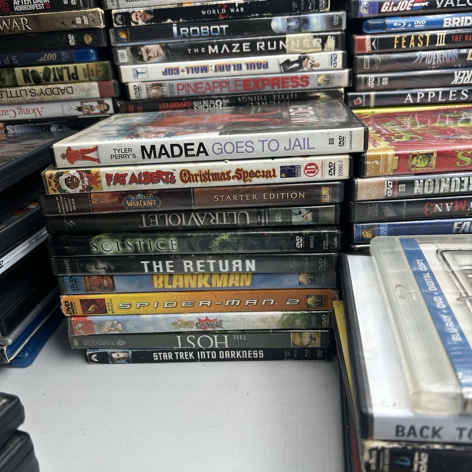 Lot of 140+ Blu-ray DVD Movies – Action, Super Hero, Comedy, Horror UNTESTED
