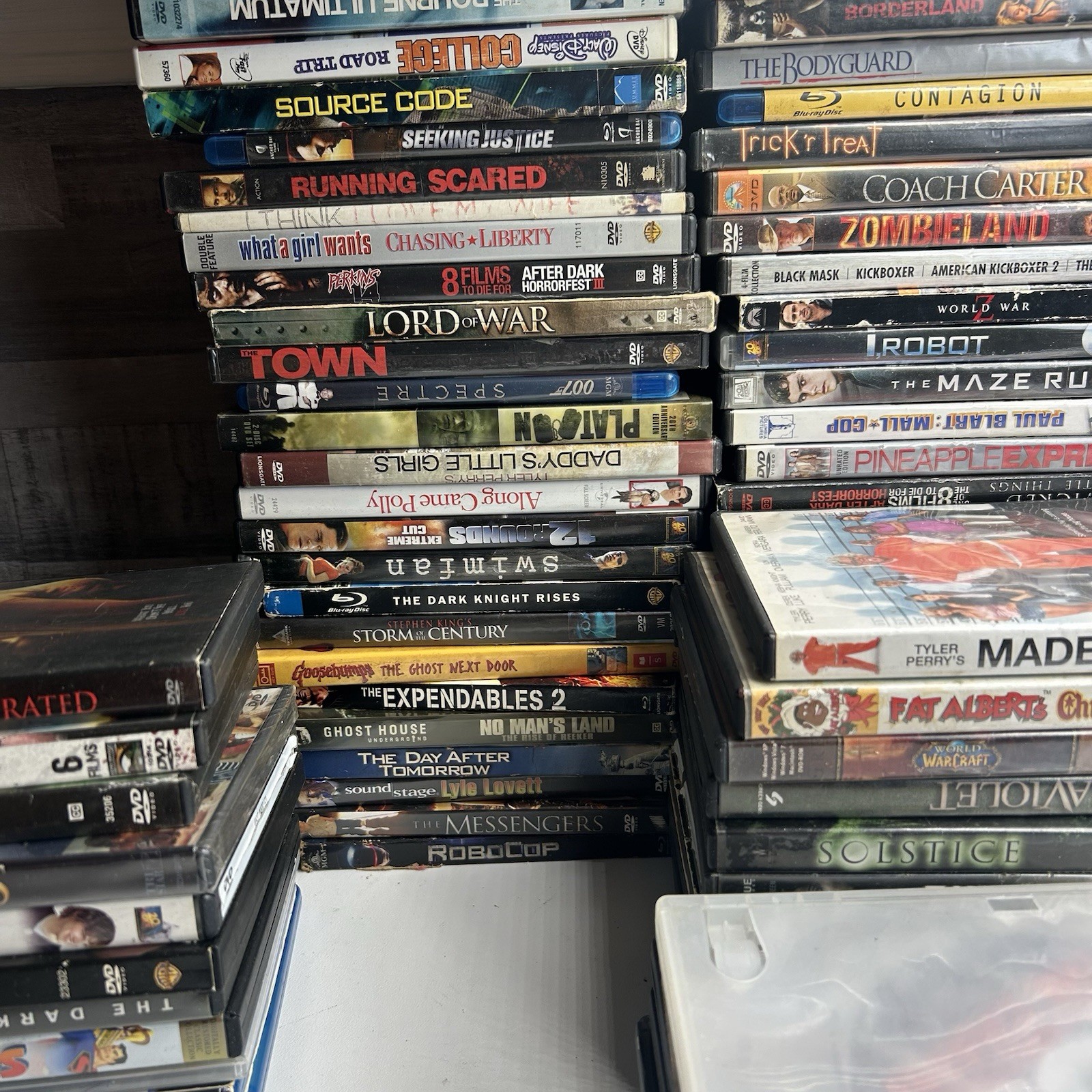 Lot of 140+ Blu-ray DVD Movies – Action, Super Hero, Comedy, Horror UNTESTED