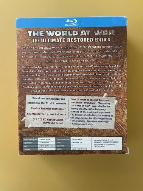 LIKE NEW The World at War – The Ultimate Restored Ed [Blu-ray] [1973], SKU 2283