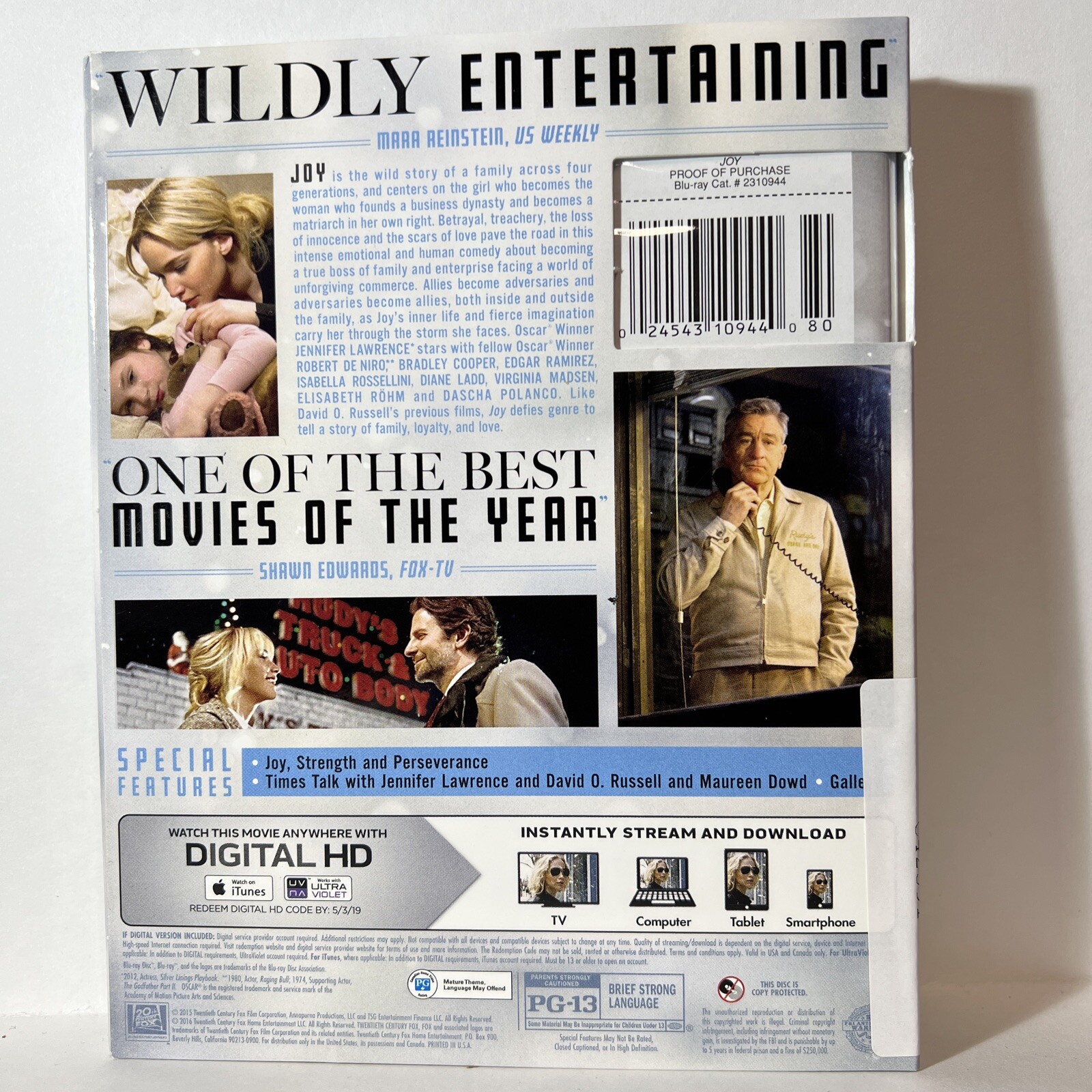 Joy (Blu-ray Disc, 2016)