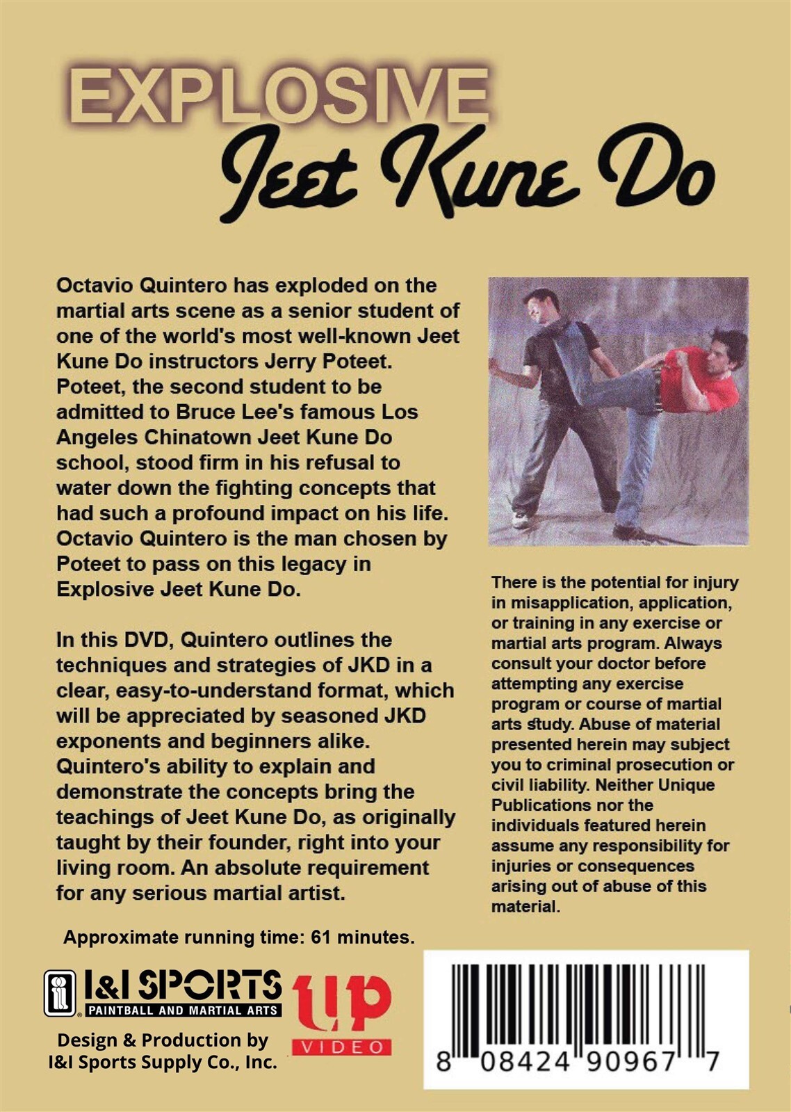 Explosive Jeet Kune Do DVD Octavio Quintero Jerry Poteet jun fan mma